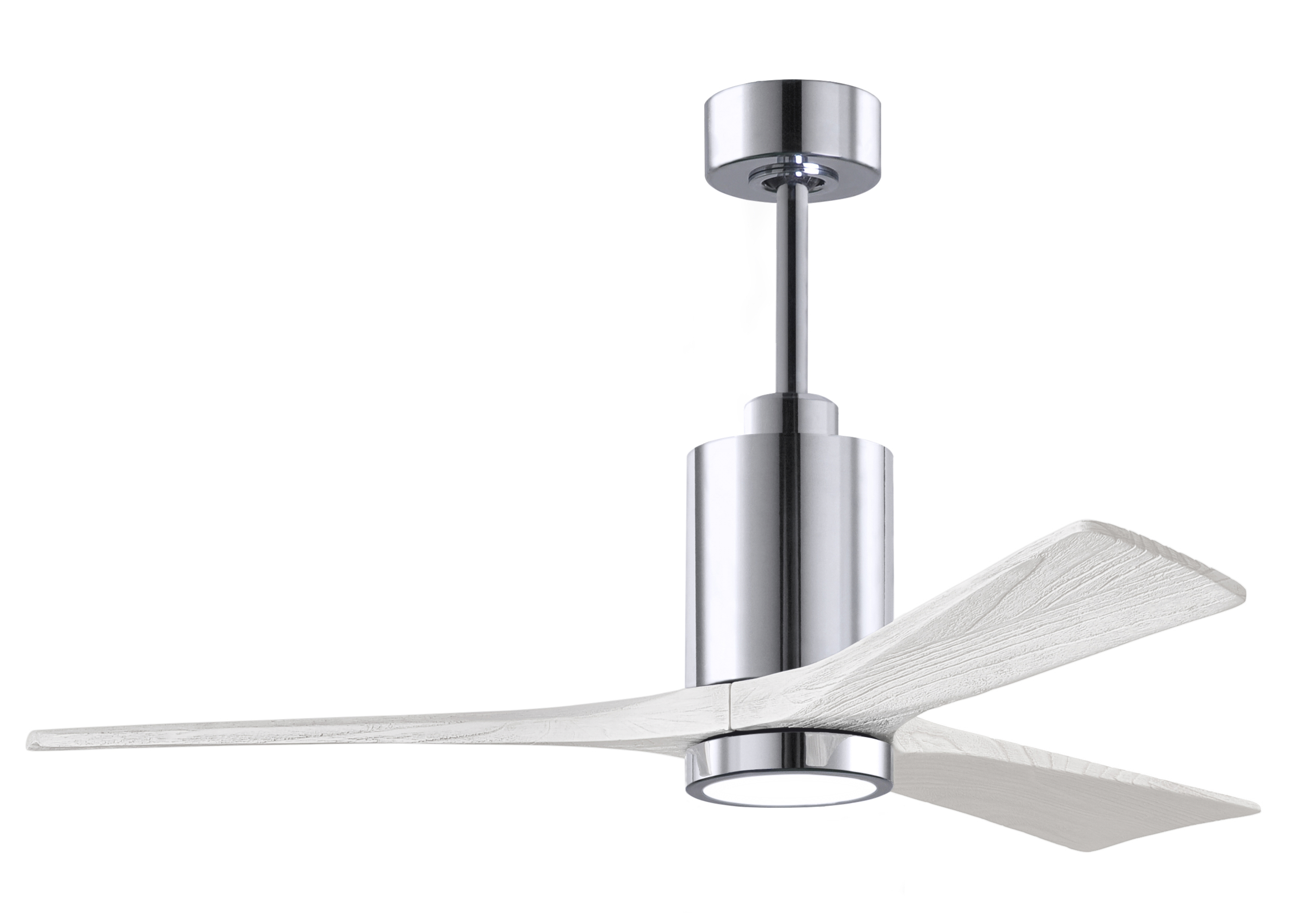 Patrícia-3 Ceiling Fan in Polished Chrome with 52