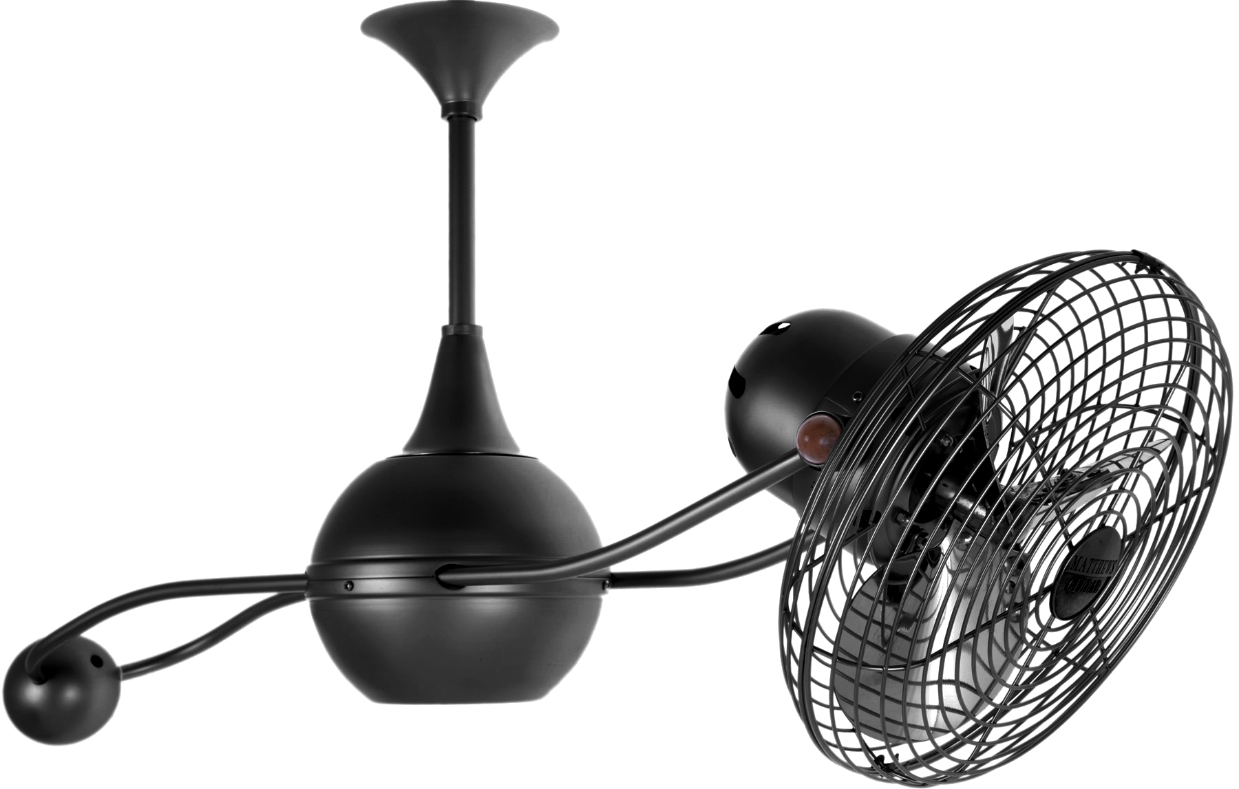 Brisa 2000 ceiling fan in Black finish with Metal Blades made by