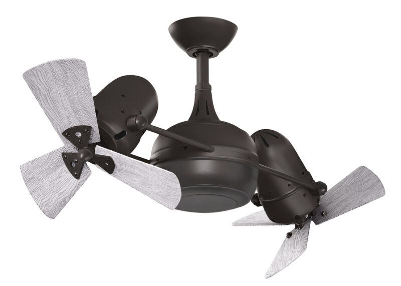 Dagny ceiling fan in Textured Bronze with Barn Wood b