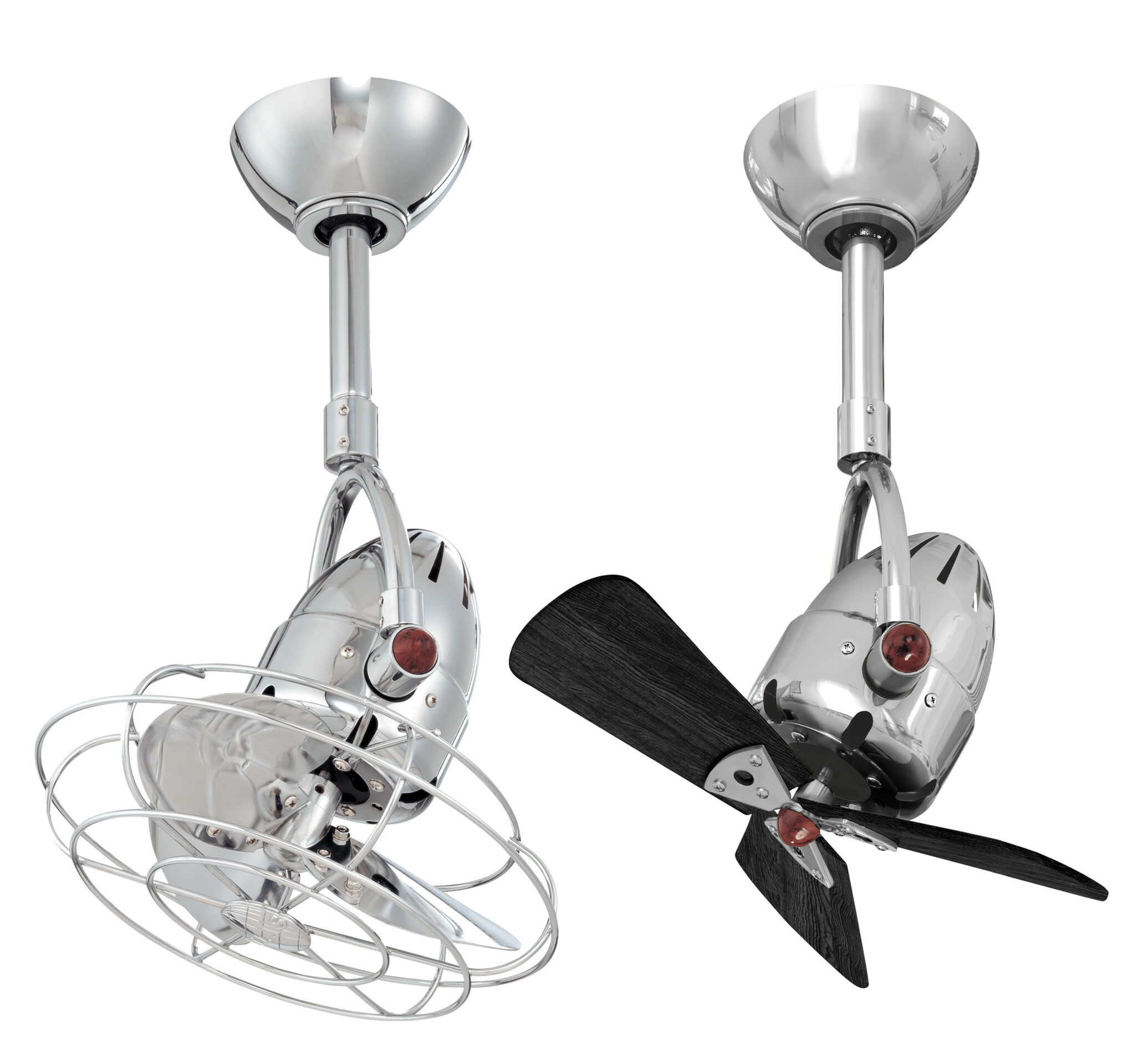 Diane ceiling fans in Polished Chrome manufactured by Matthews F