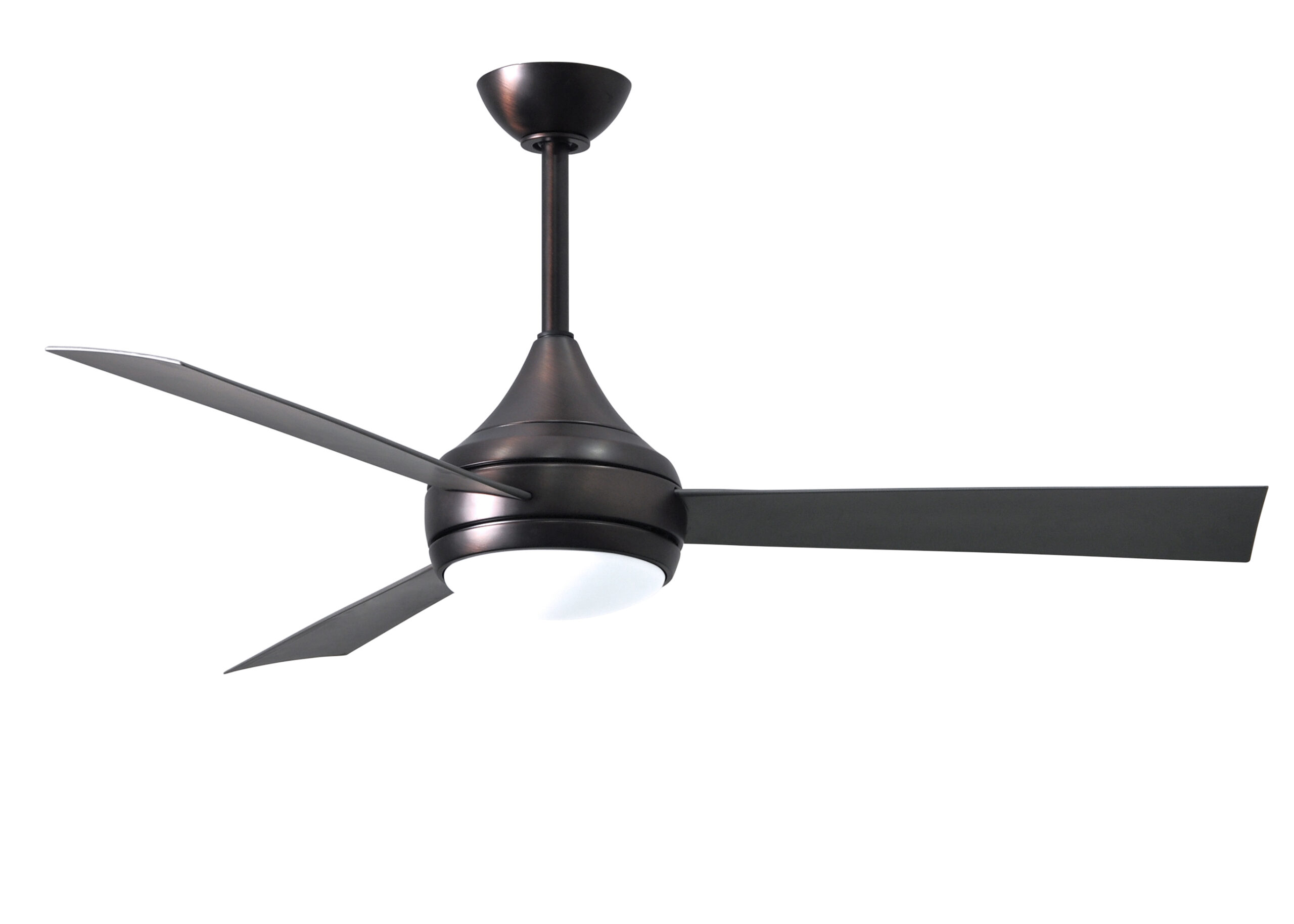 Donaire Ceiling Fan in Brushed Bronze with Brushed Stainless Blades