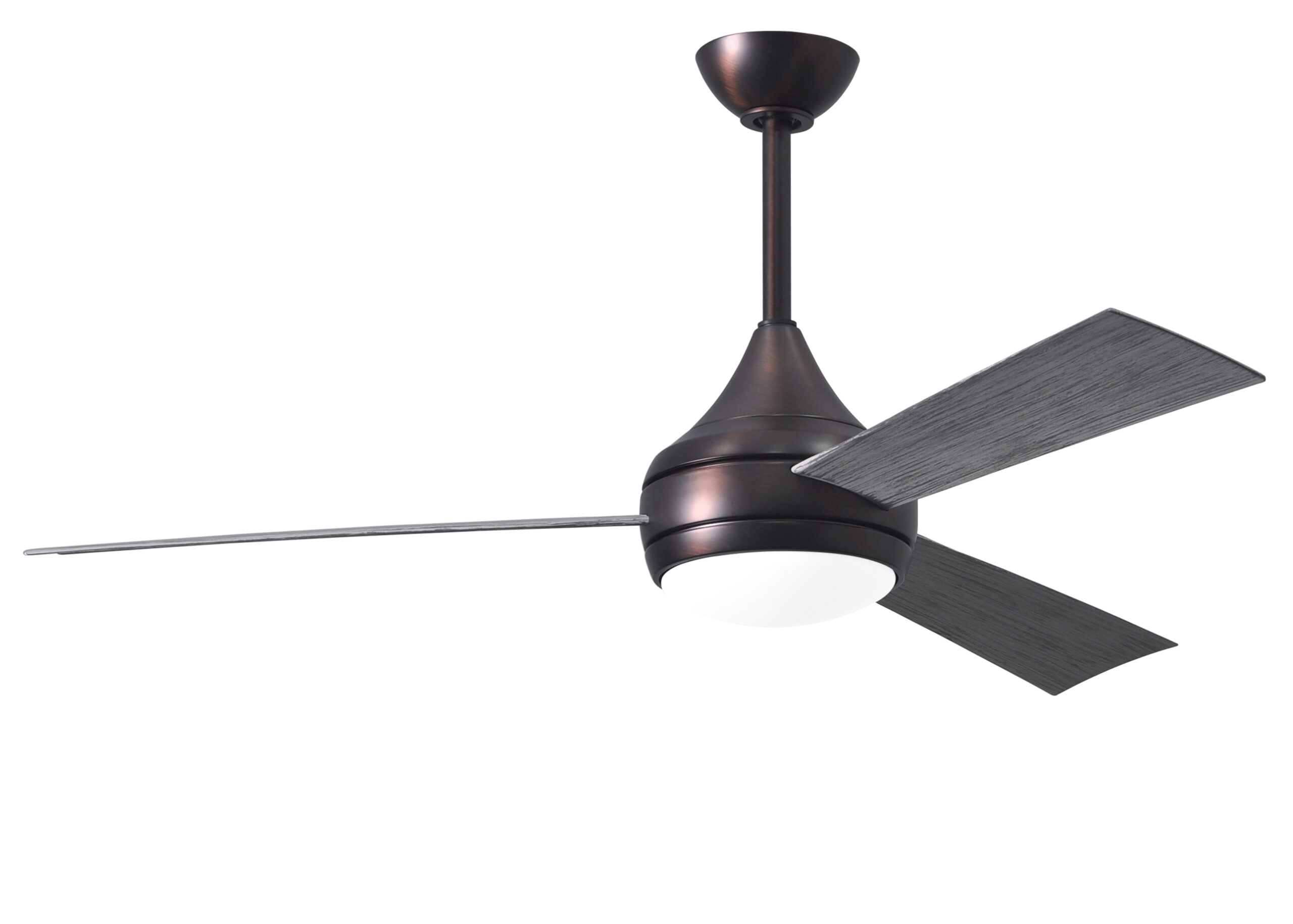 Donaire Ceiling Fan in Brushed Bronze with Barn Wood Blades