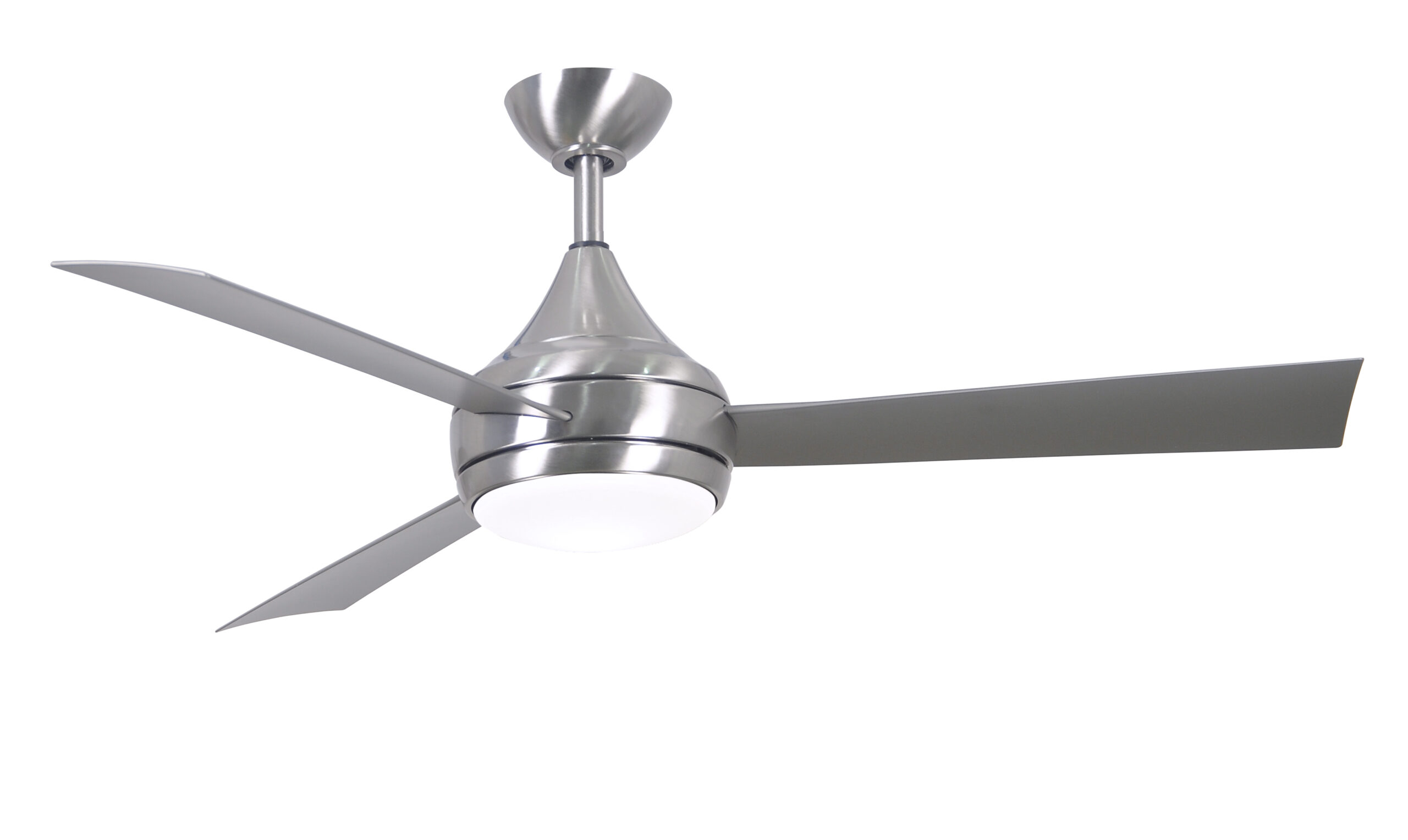 Donaire Ceiling Fan in Brushed Stainless with Brushed Stainless Blades