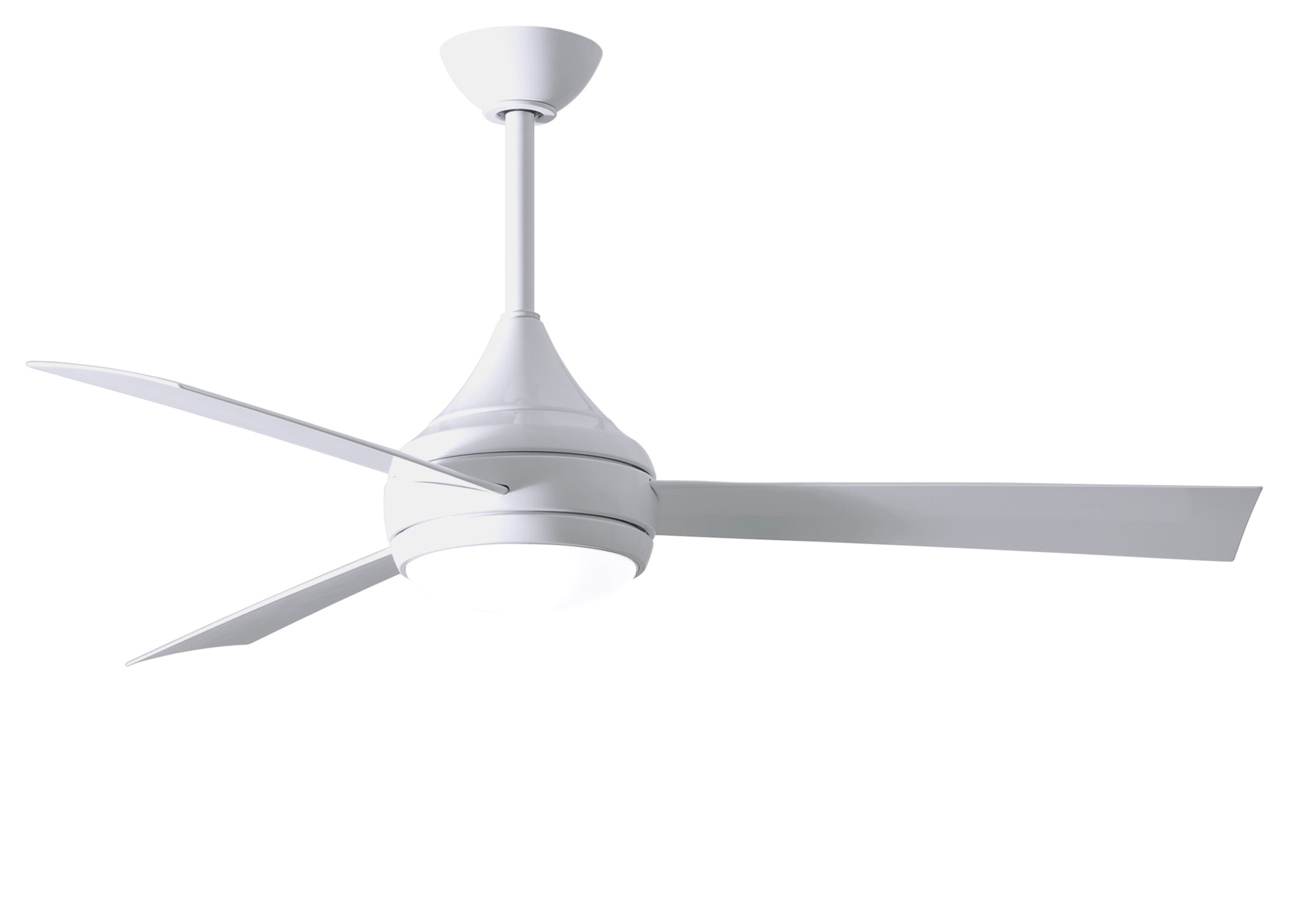 Donaire Ceiling Fan in Gloss White with Gloss White Blades