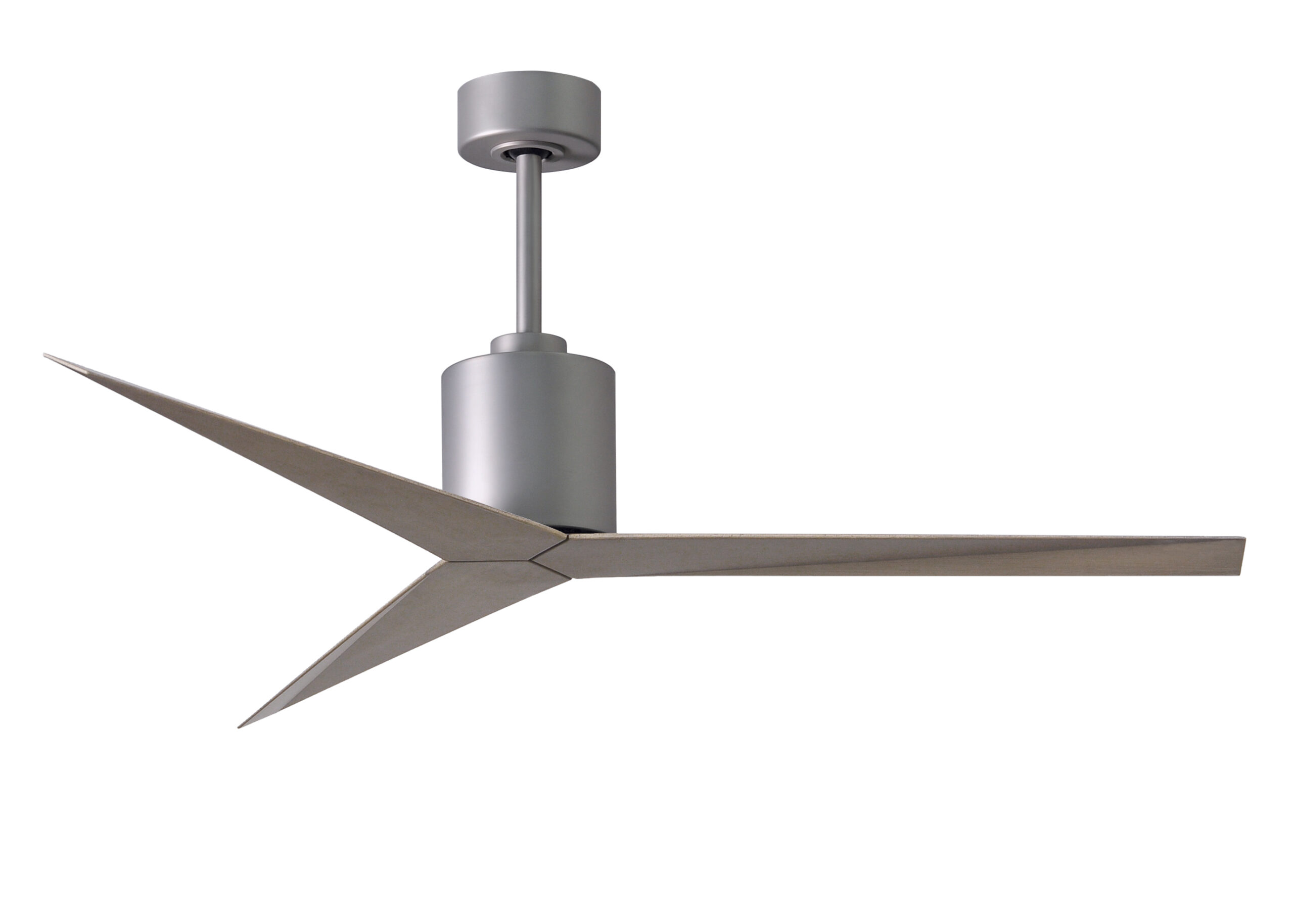 Eliza Ceiling Fan in Brushed Nickel with Gray Ash Blades