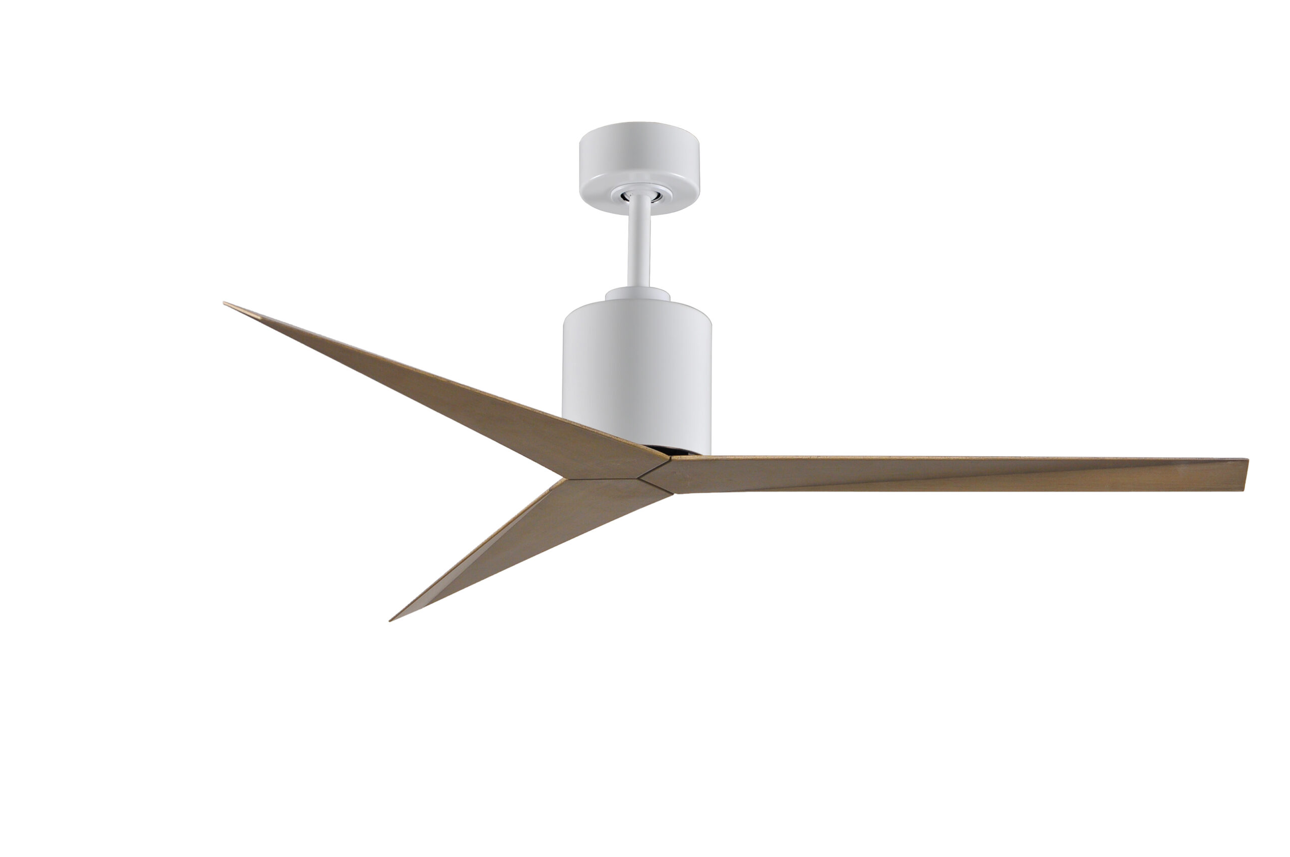 Eliza Ceiling Fan in Gloss White with Gray Ash Blades