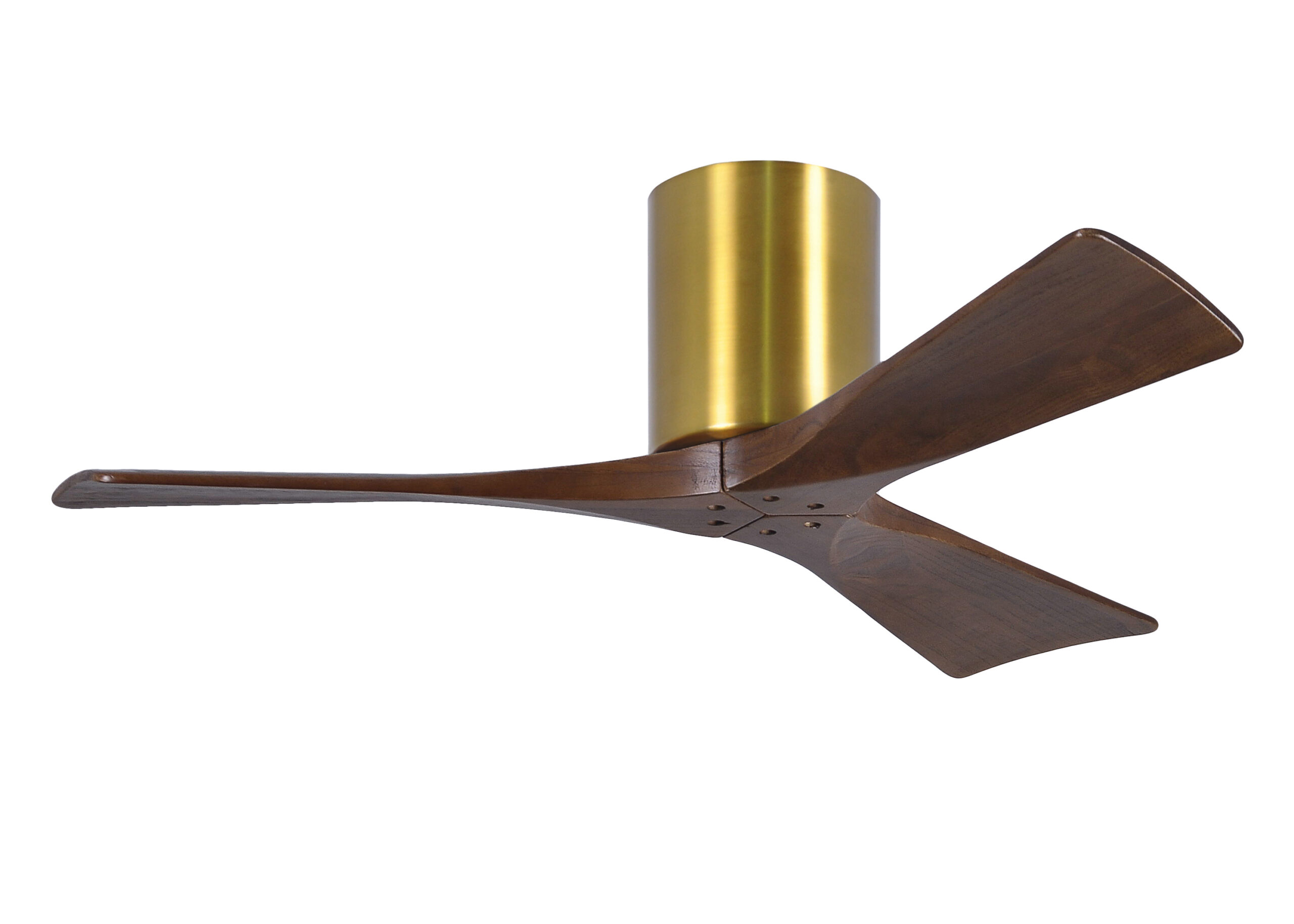 Irene-3H ceiling fan in Brushed Brass finish with 42