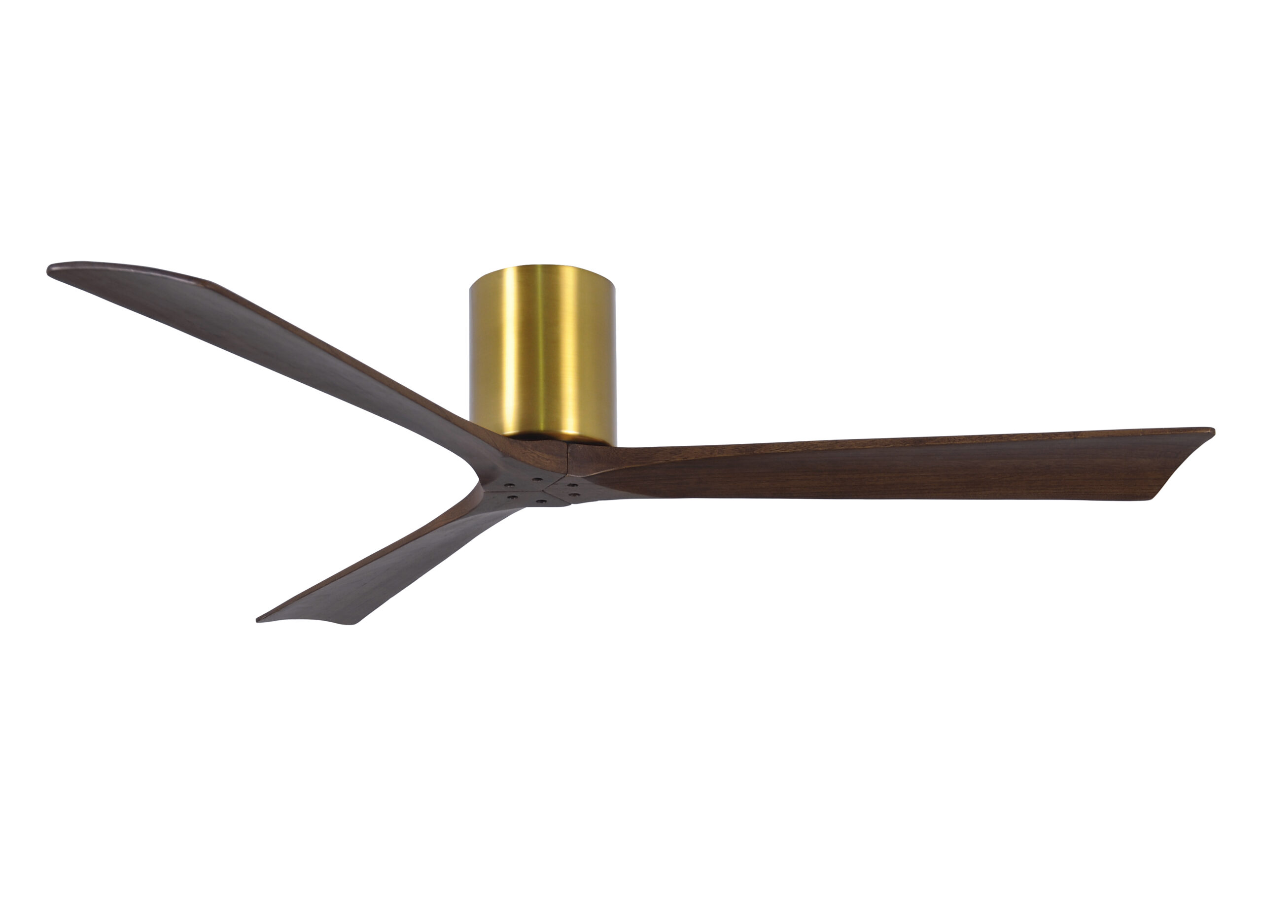 Irene-3H ceiling fan in Brushed Brass finish with 60