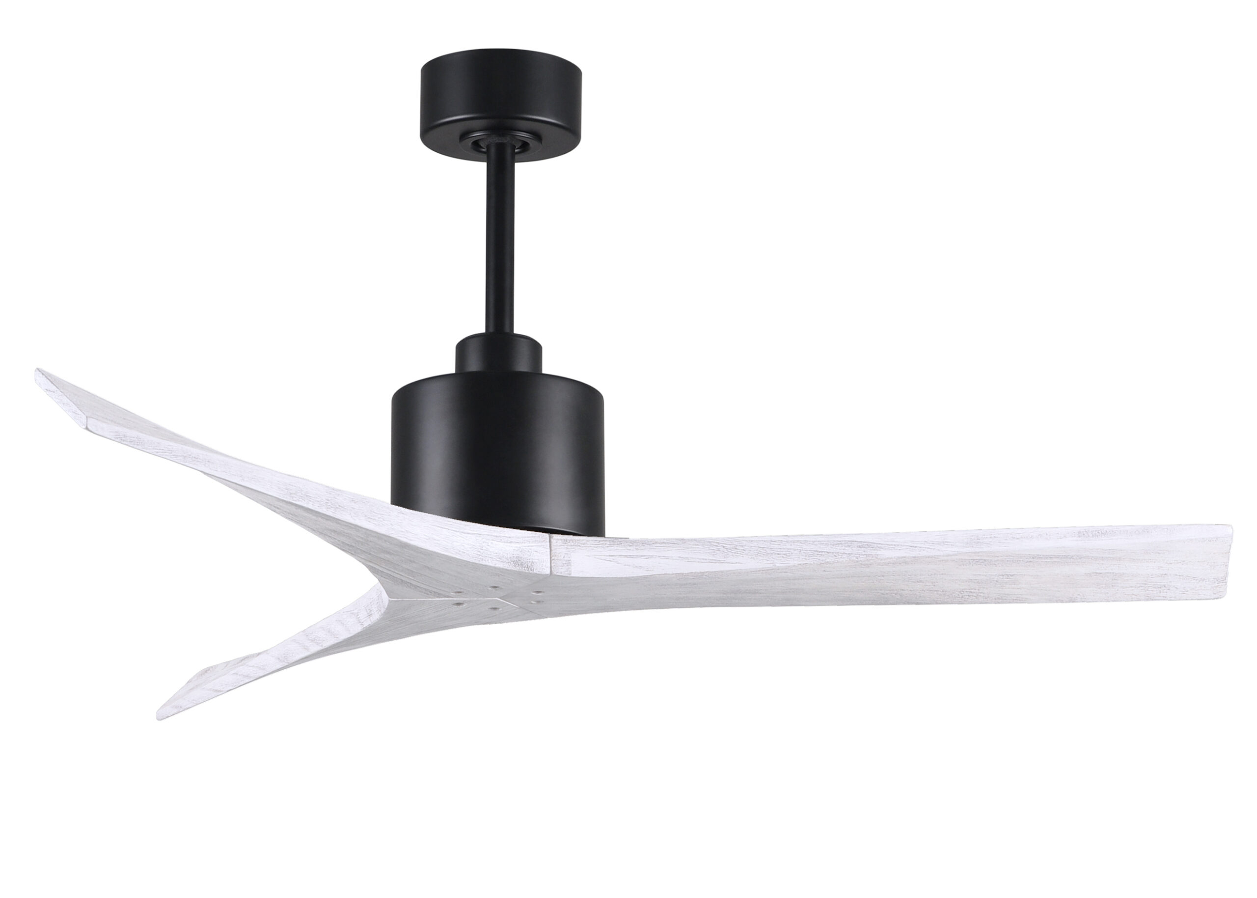 Mollywood Ceiling Fan in Matte Black with 52” Matte White Blades