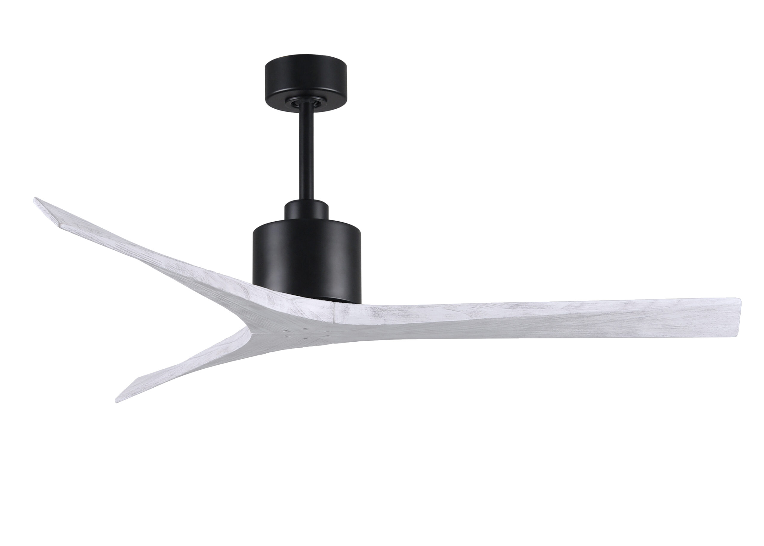 Mollywood Ceiling Fan in Matte Black with 60” Matte White Blades