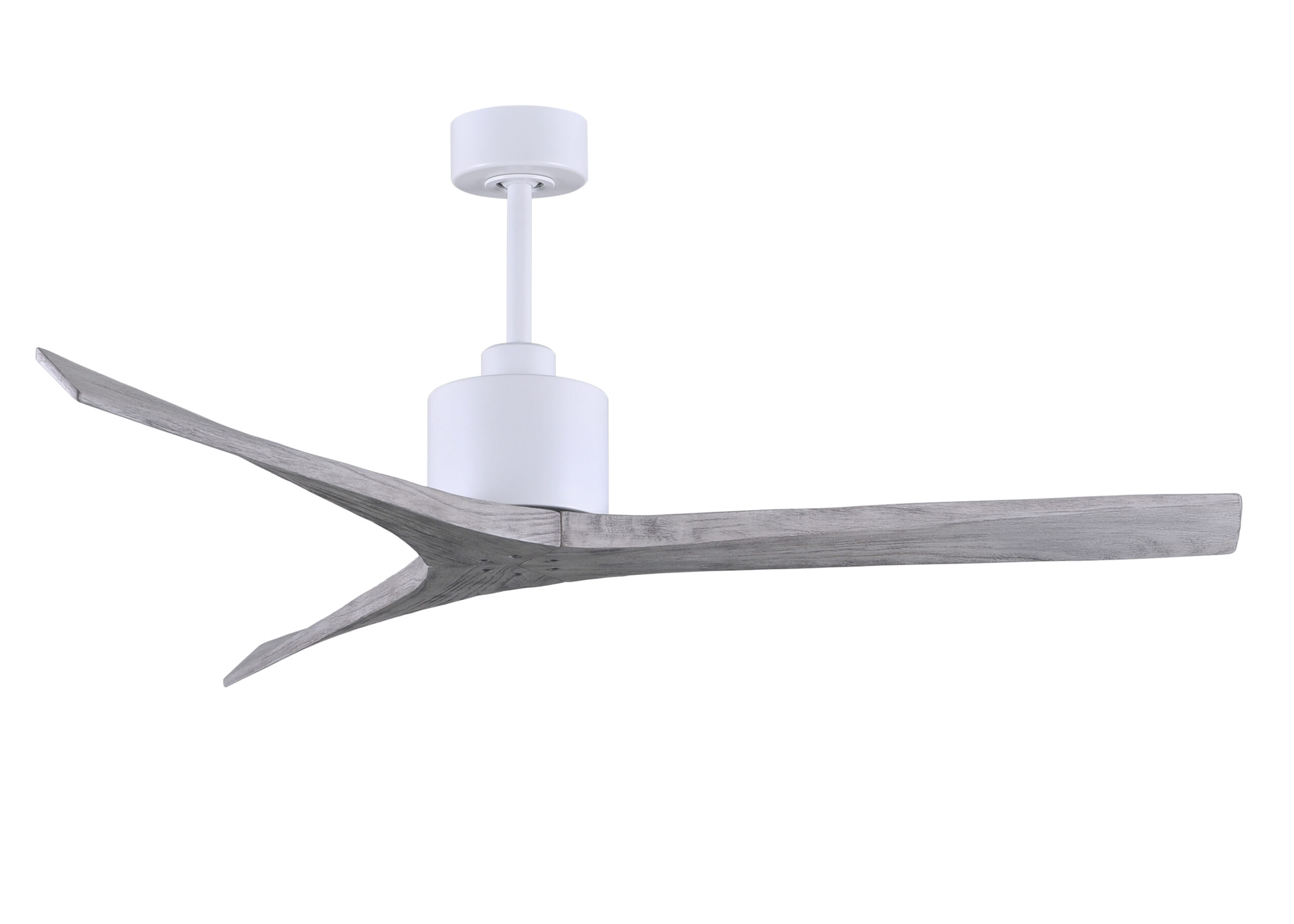 Mollywood Ceiling Fan in Matte White with 60” Barn Wood Blades