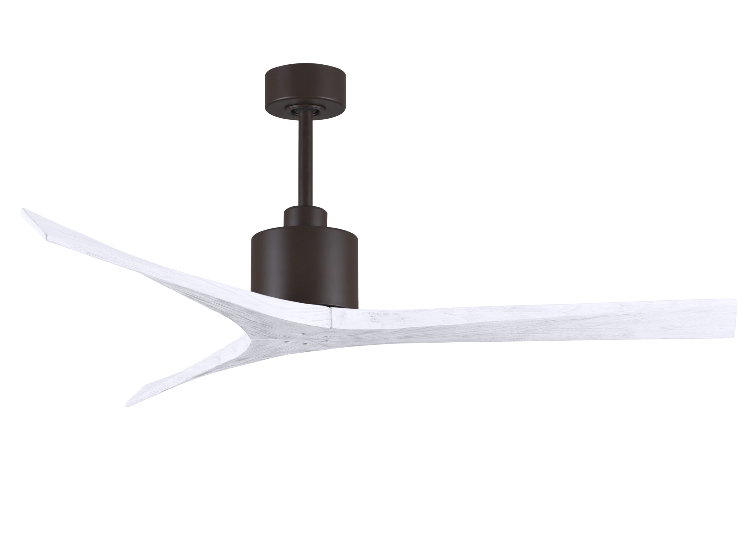 Mollywood Ceiling Fan in Textured Bronze with 60” Matte White Blades