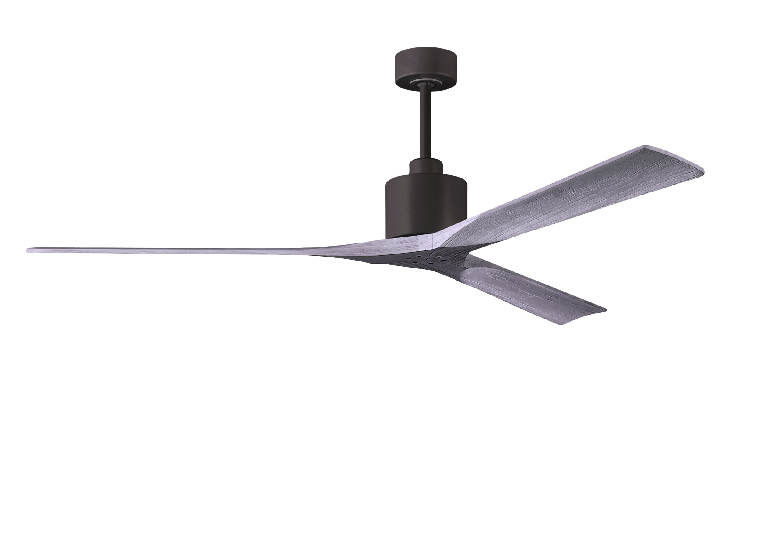 Nan XL Ceiling Fan in Textured Bronze with 72” Barn Wood Blades