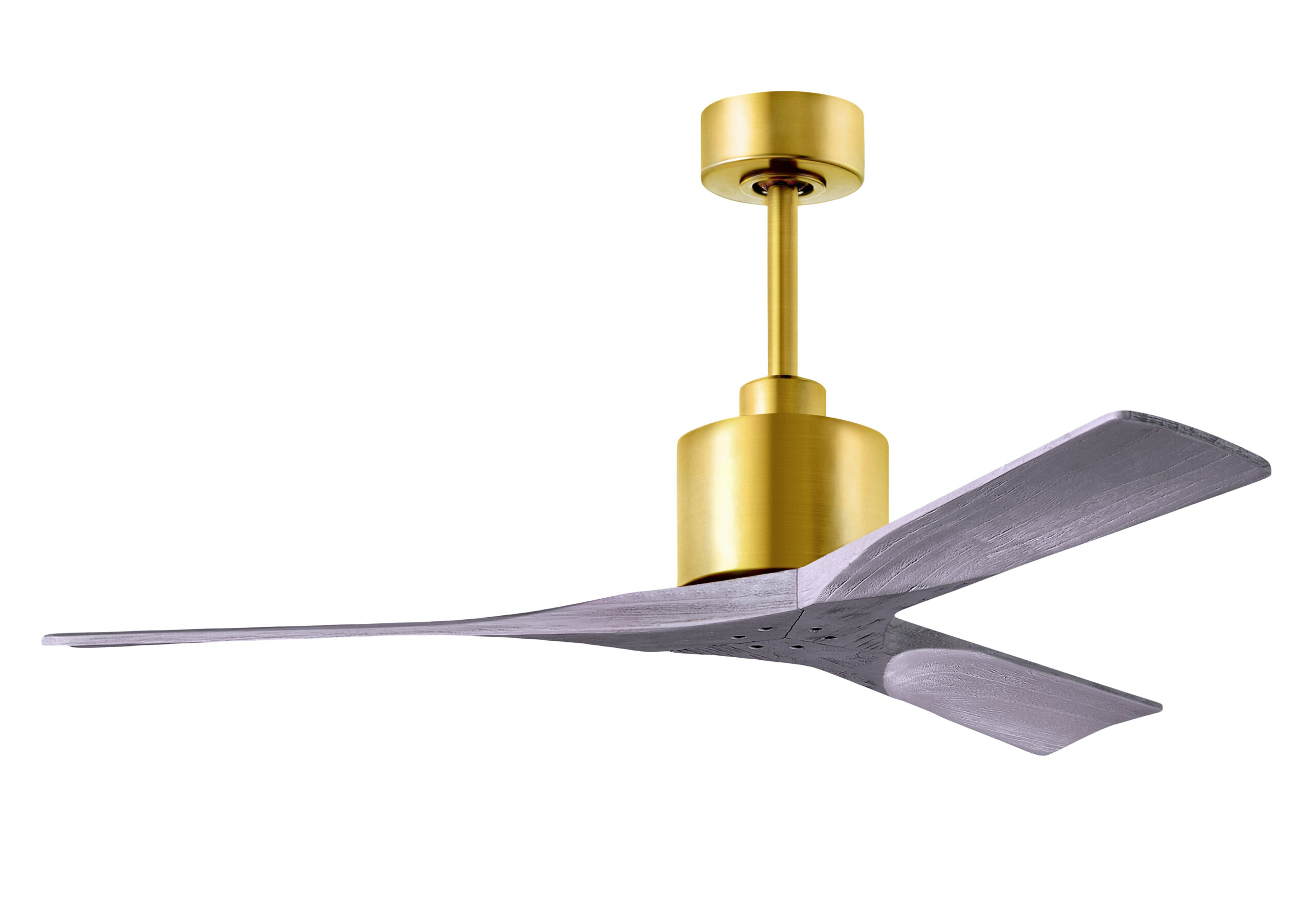 Nan Ceiling Fan in Brushed Brass with 52” Barn Wood Blades