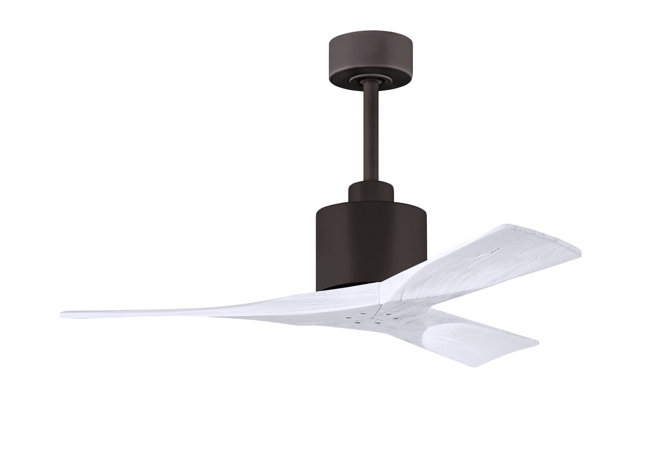 Nan Ceiling Fan in Textured Bronze with 42” Matte White Blades