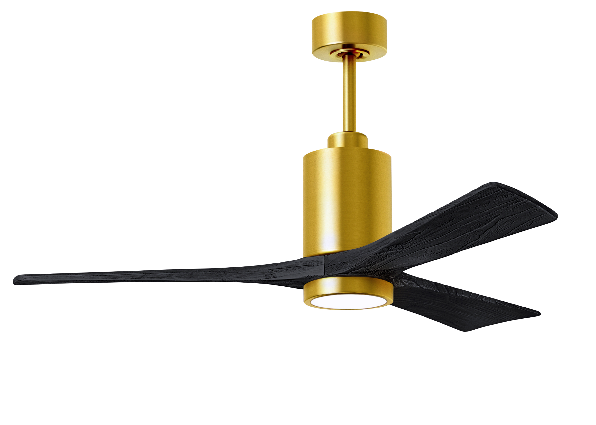 Patrícia–3 Ceiling Fan in Brushed Brass with 52