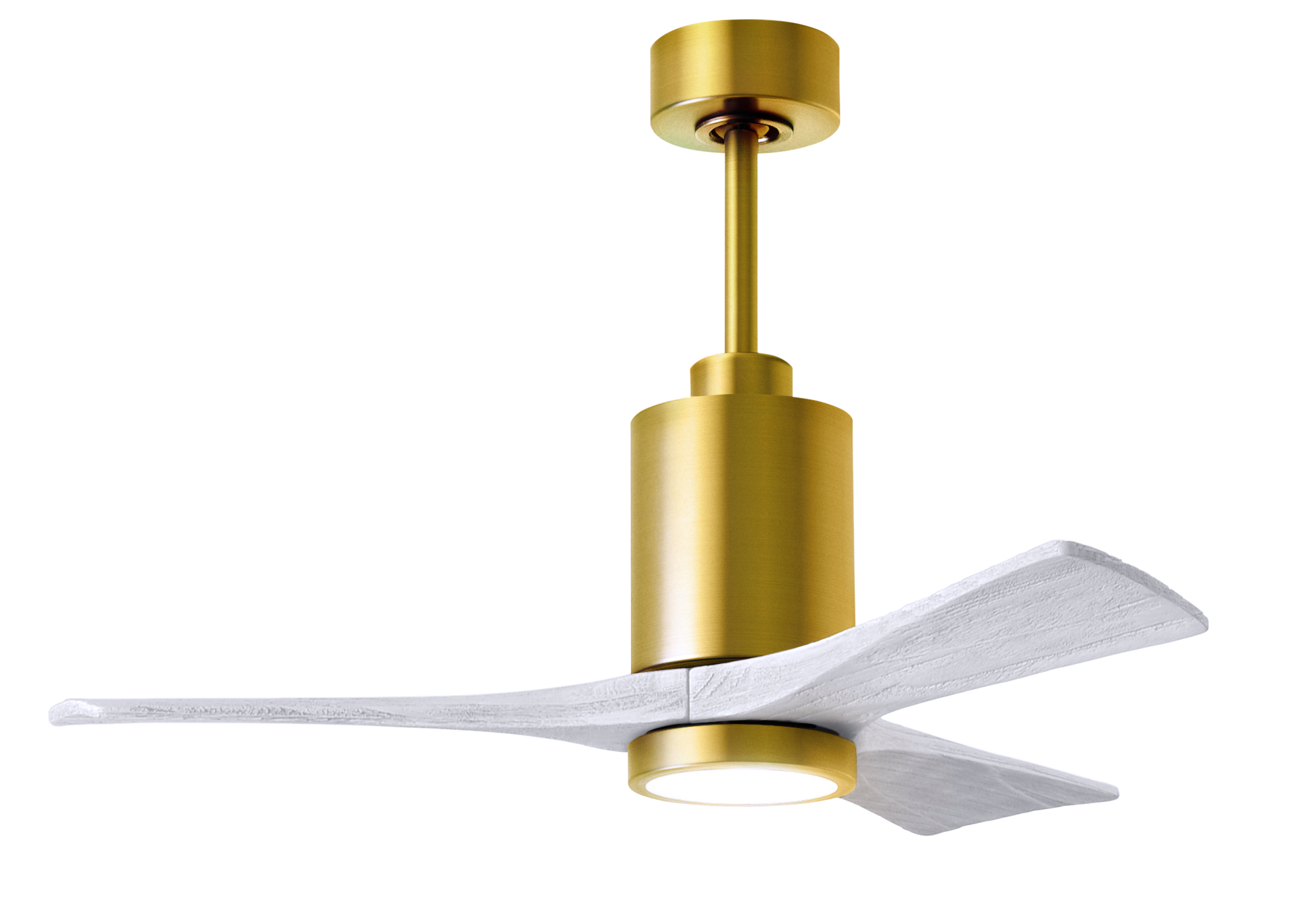 Patrícia–3 Ceiling Fan in Brushed Brass with 42