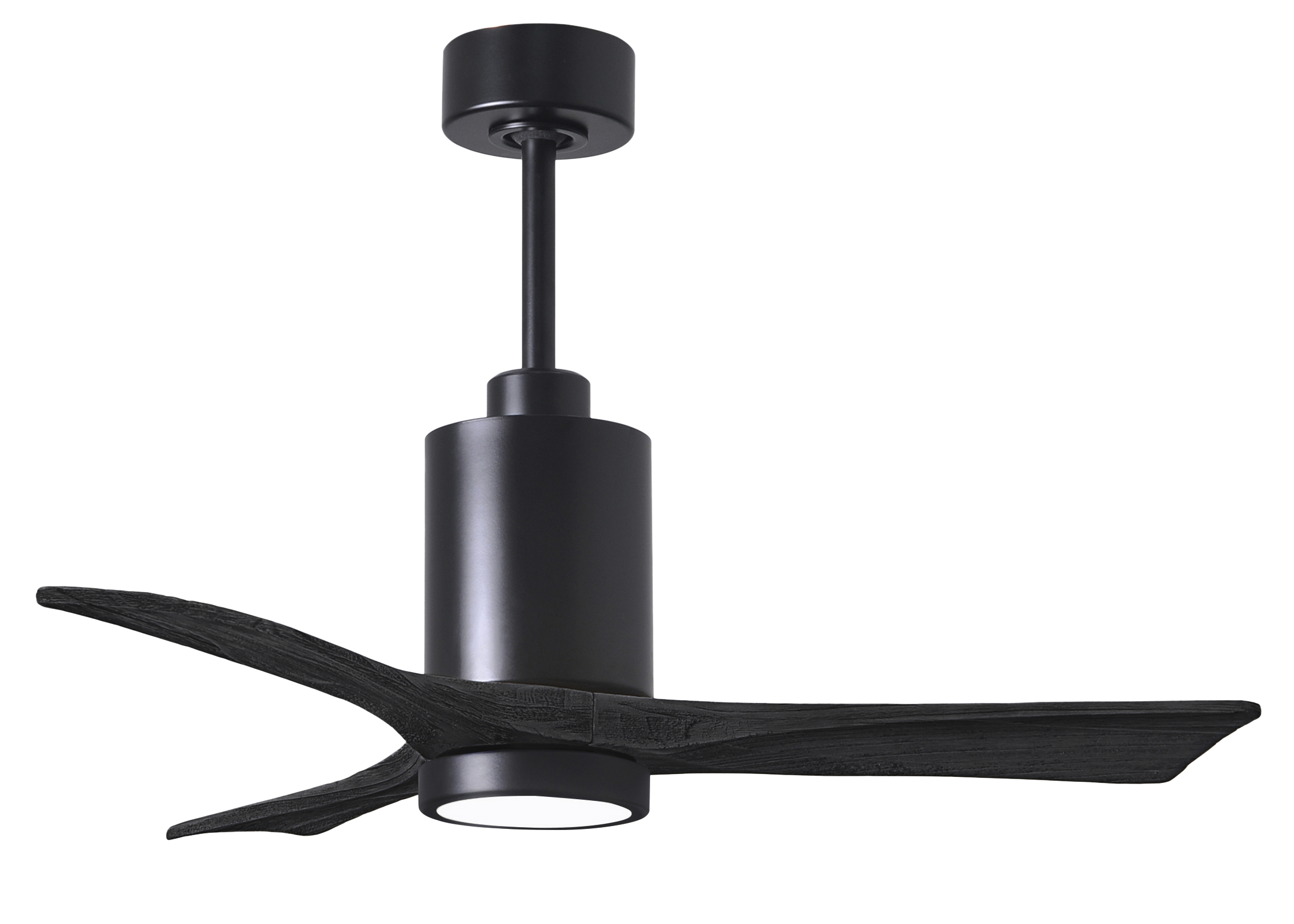 Patricia-3 Ceiling Fan in Matte Black with 42