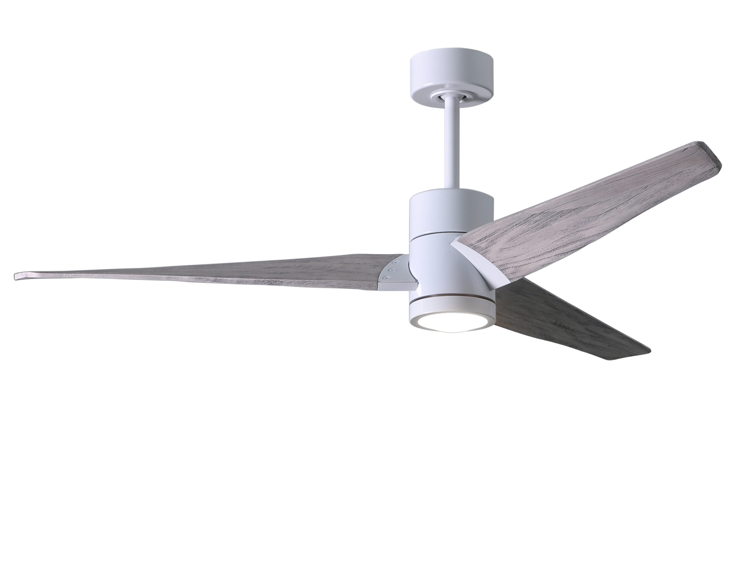 Super Janet ceiling fan in Gloss White with 52” Barn Wood blad