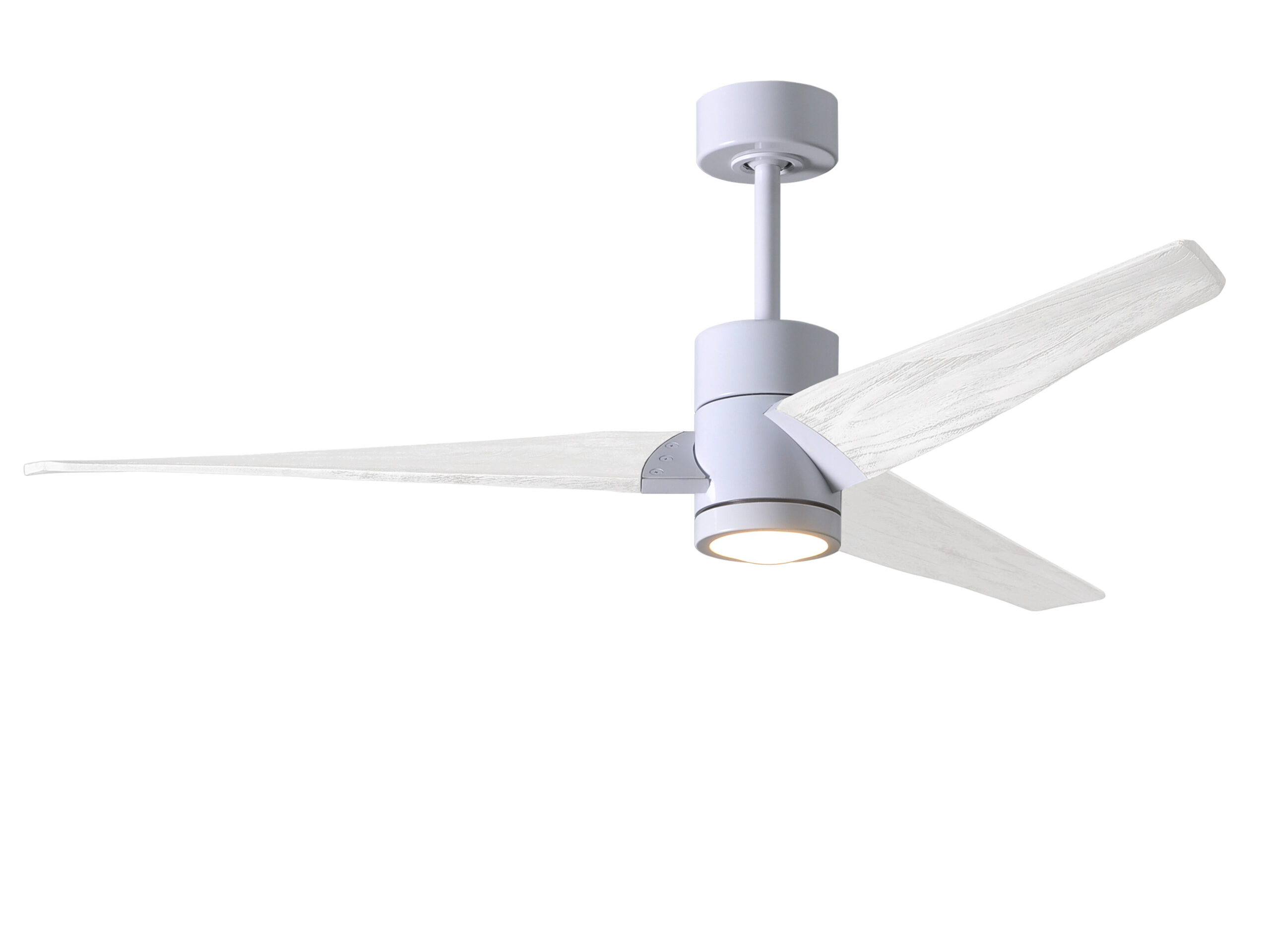 Super Janet Ceiling Fan in Gloss White with 52” Matte White Blades