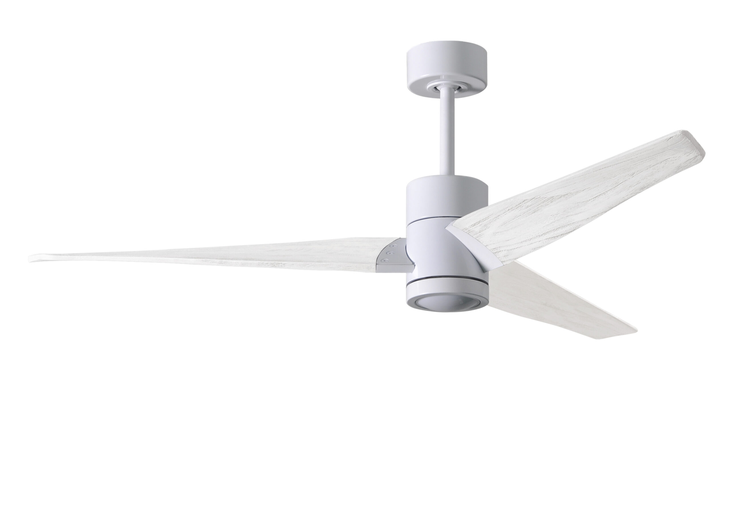 Super Janet Ceiling Fan in Gloss White with 60” Matte White Blades