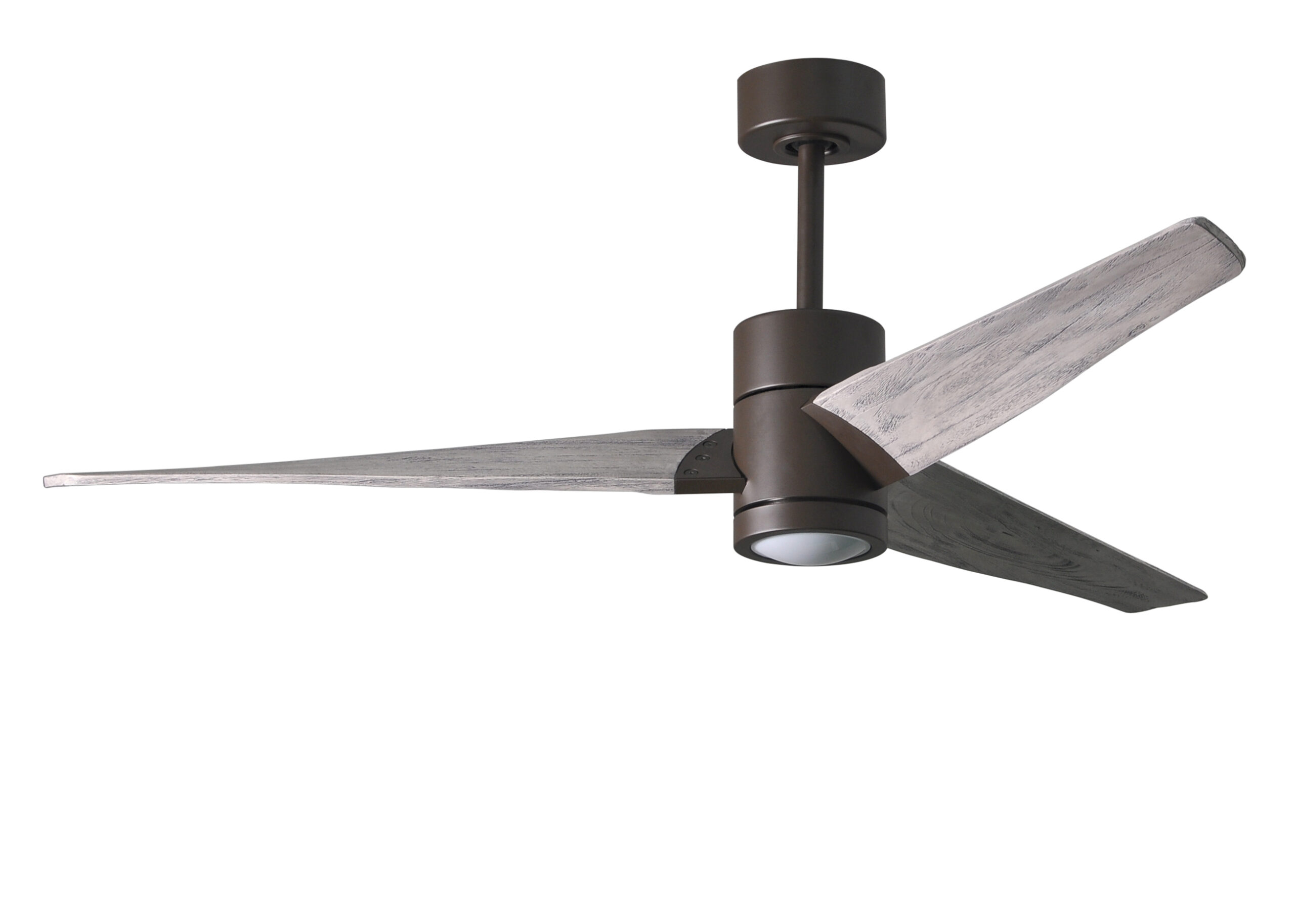 Super Janet Ceiling Fan in Textured Bronze with 60” Barn Wood Blades