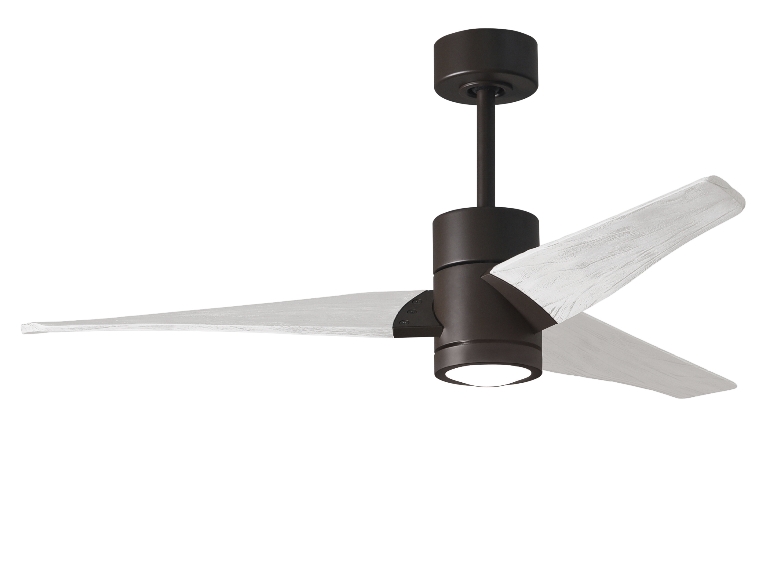Super Janet Ceiling Fan in Textured Bronze with 52” Matte White Blades