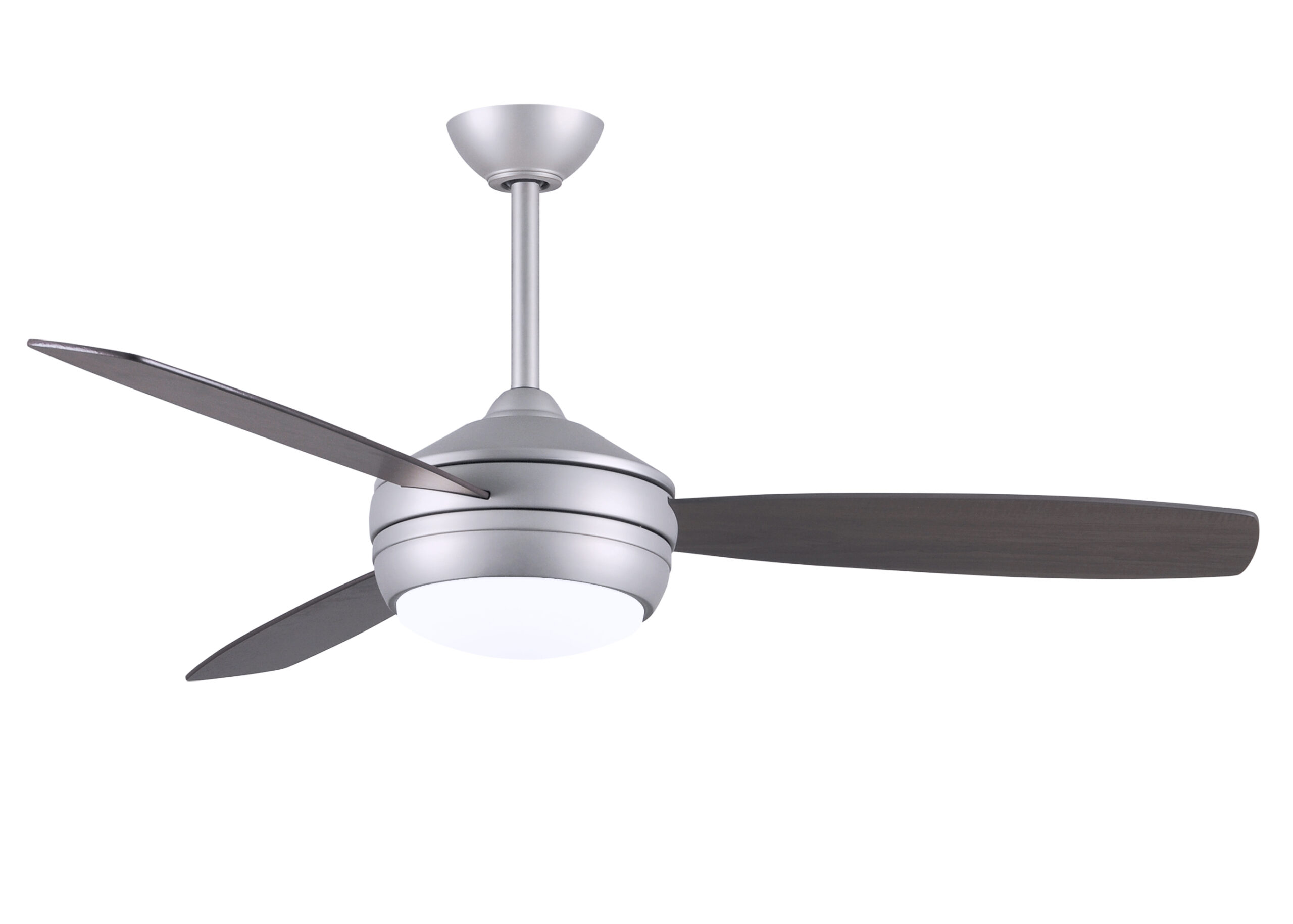 T-24 Ceiling Fan in Brushed Nickel with 52