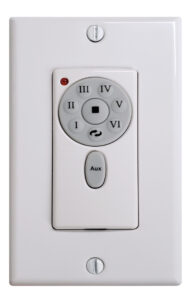 6-speed wall control in white