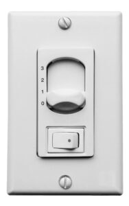 Decora-style, 3-speed,  non-dimmable wall control