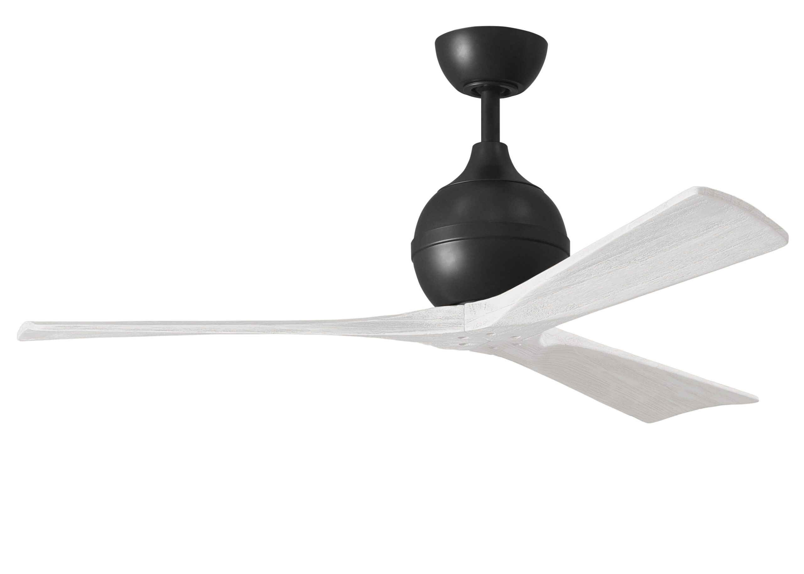 Irene-3 ceiling fan in matte black finish with 52