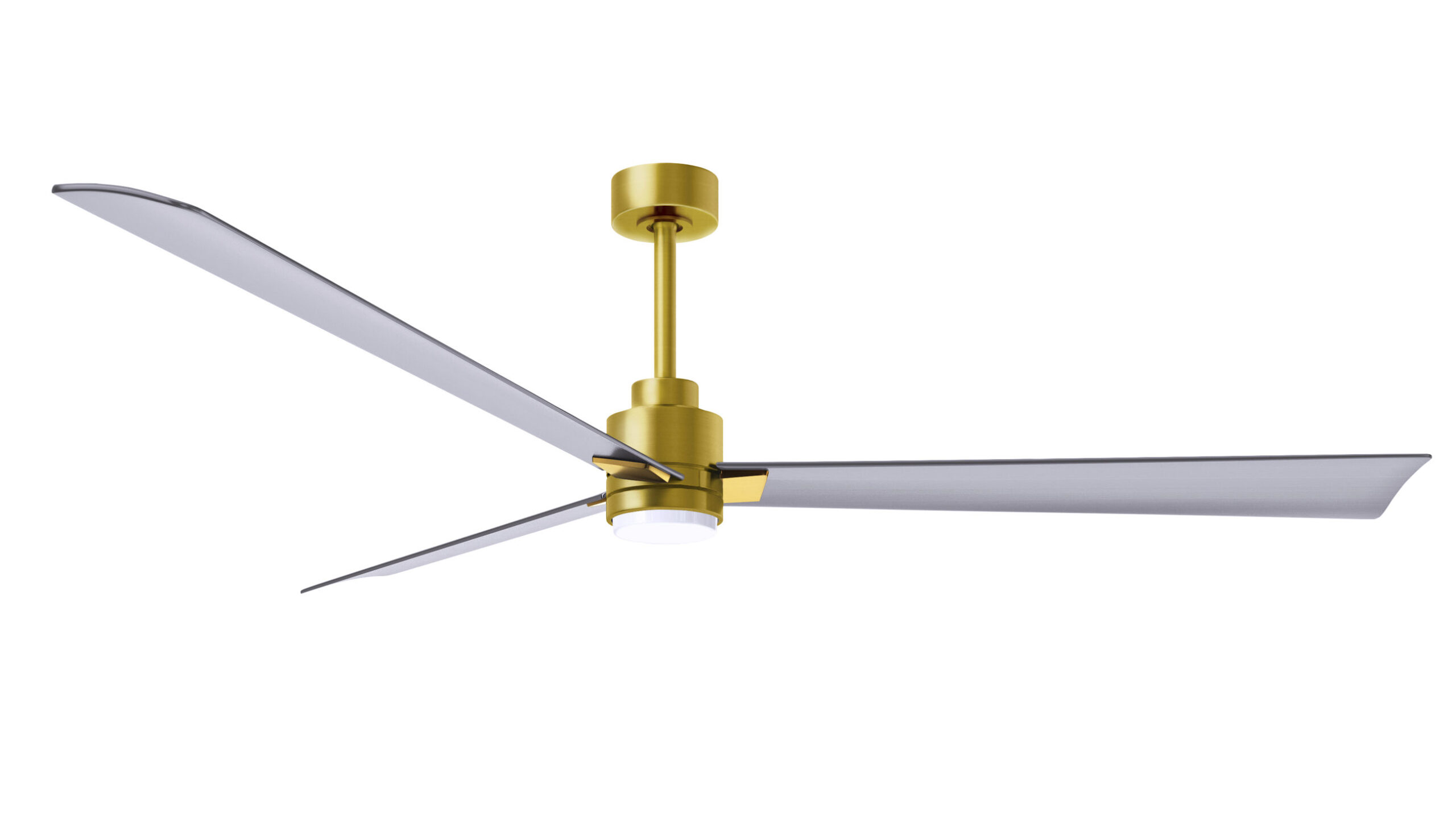 Alessandra-LK ceiling fan in brushed brass finish with 72