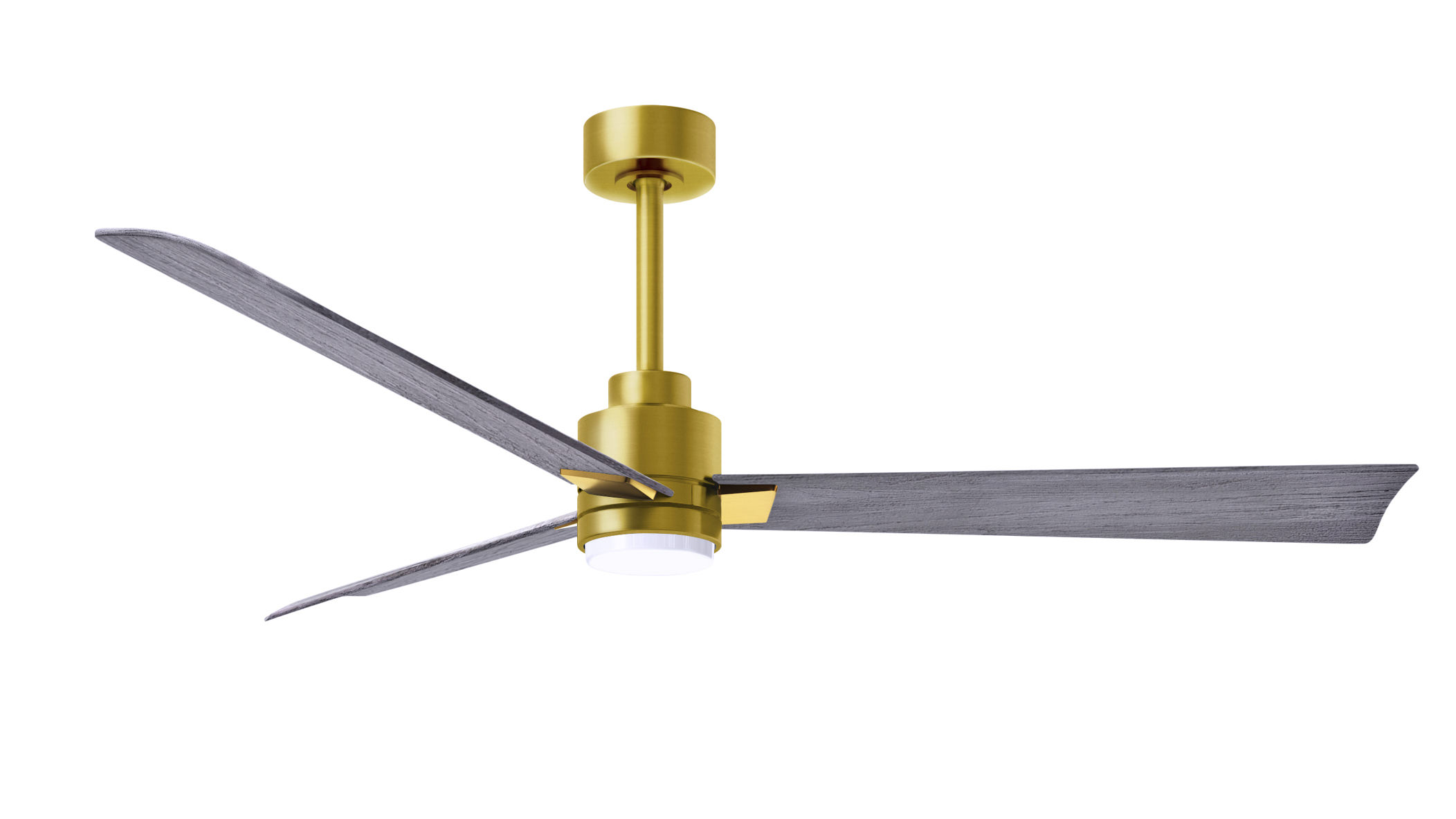 Alessandra-LK ceiling fan in brushed brass finish with 56