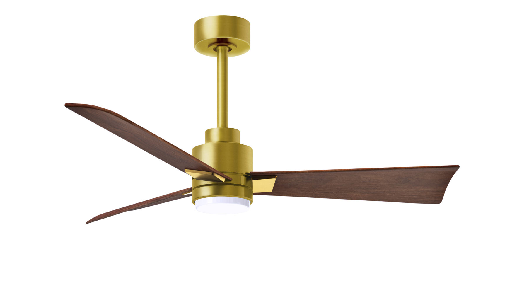Alessandra-LK ceiling fan in brushed brass finish with 42