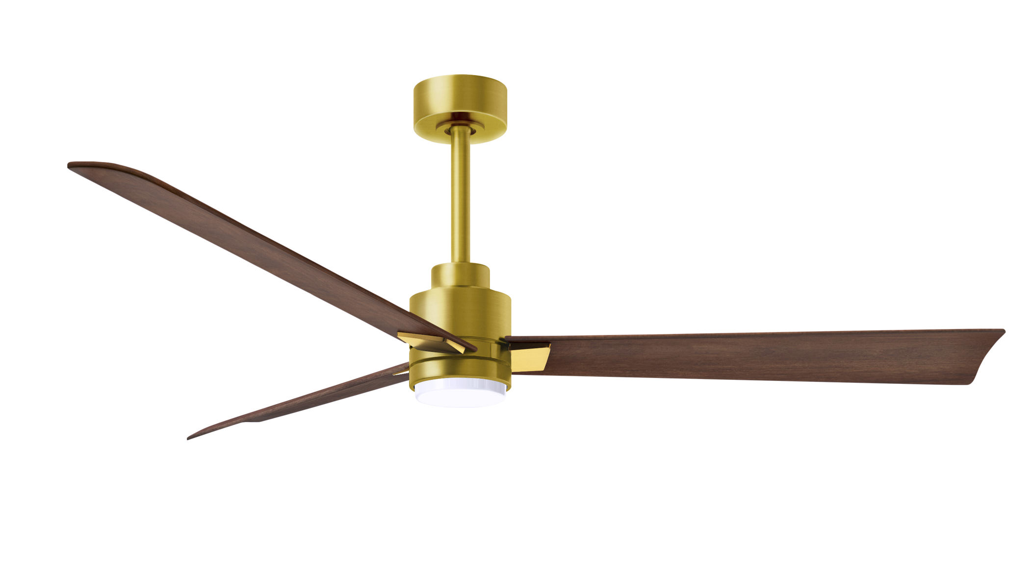 Alessandra-LK ceiling fan in brushed brass finish with 56