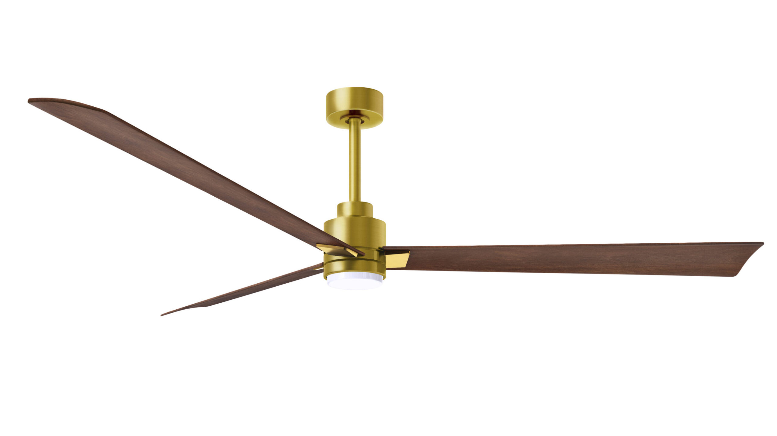 Alessandra-LK ceiling fan in brushed brass finish with 72