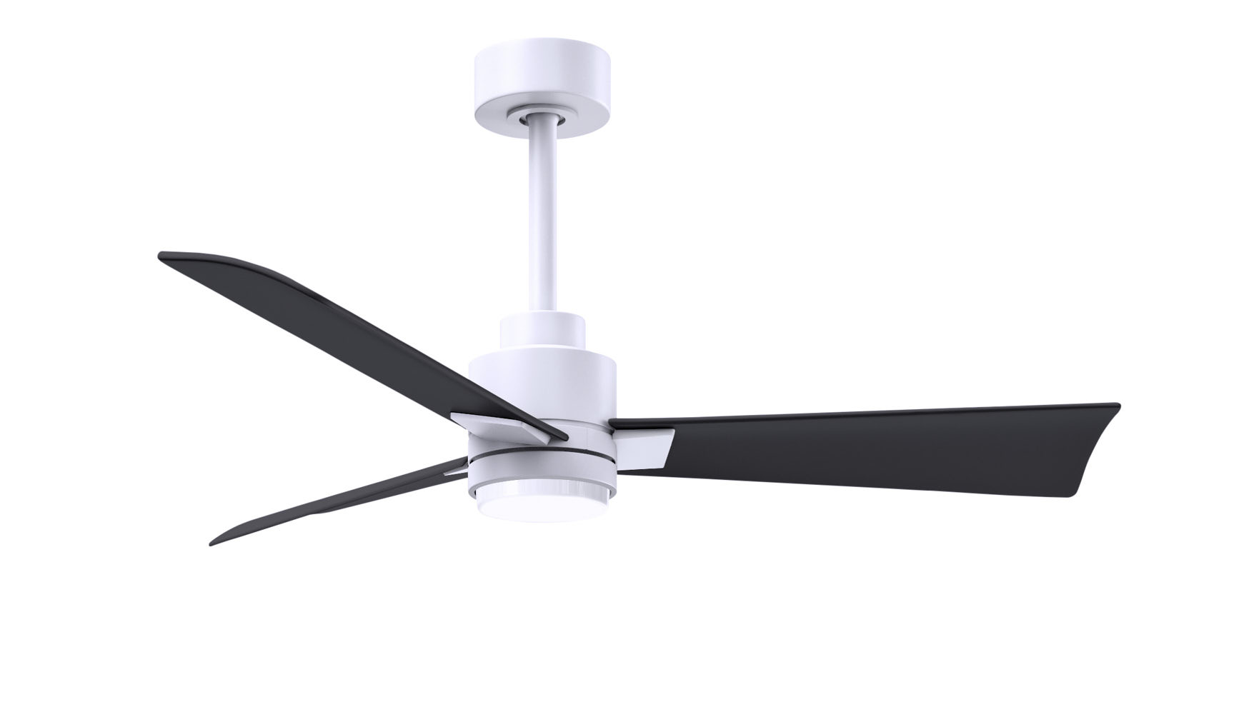 Alessandra-LK ceiling fan in matte white finish with 42