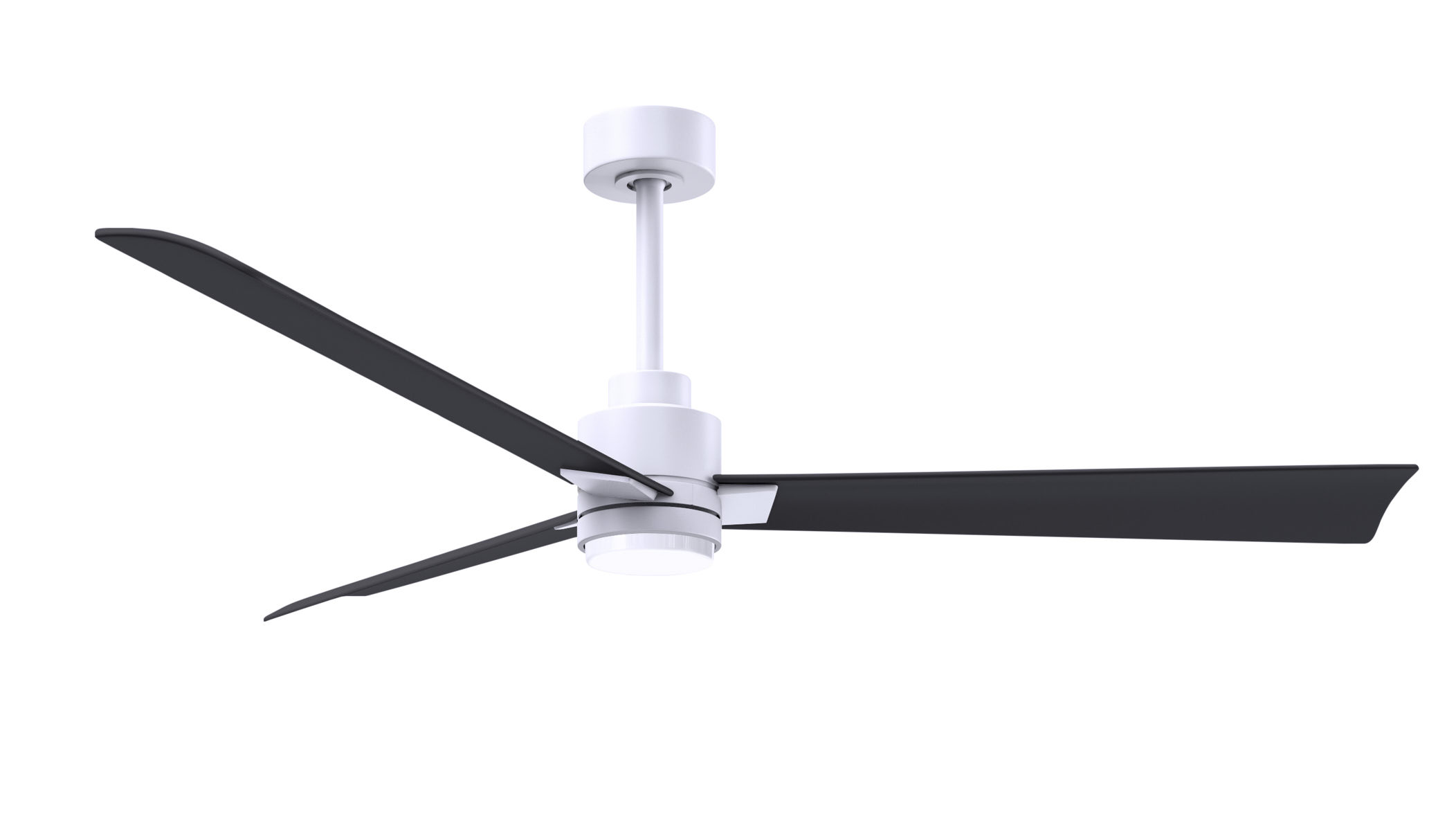 Alessandra-LK ceiling fan in matte white finish with 56