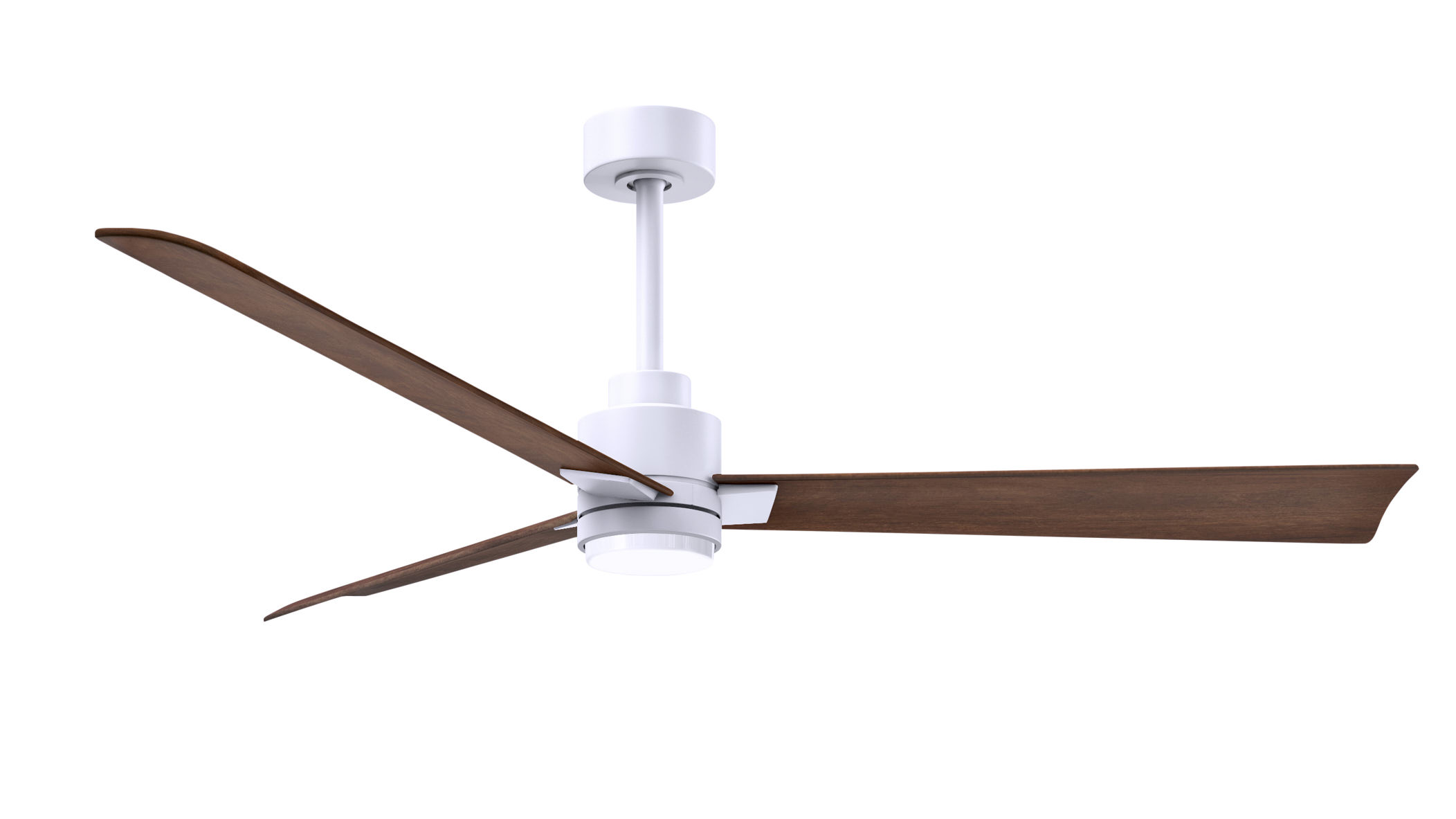 Alessandra-LK ceiling fan in matte white finish with 56