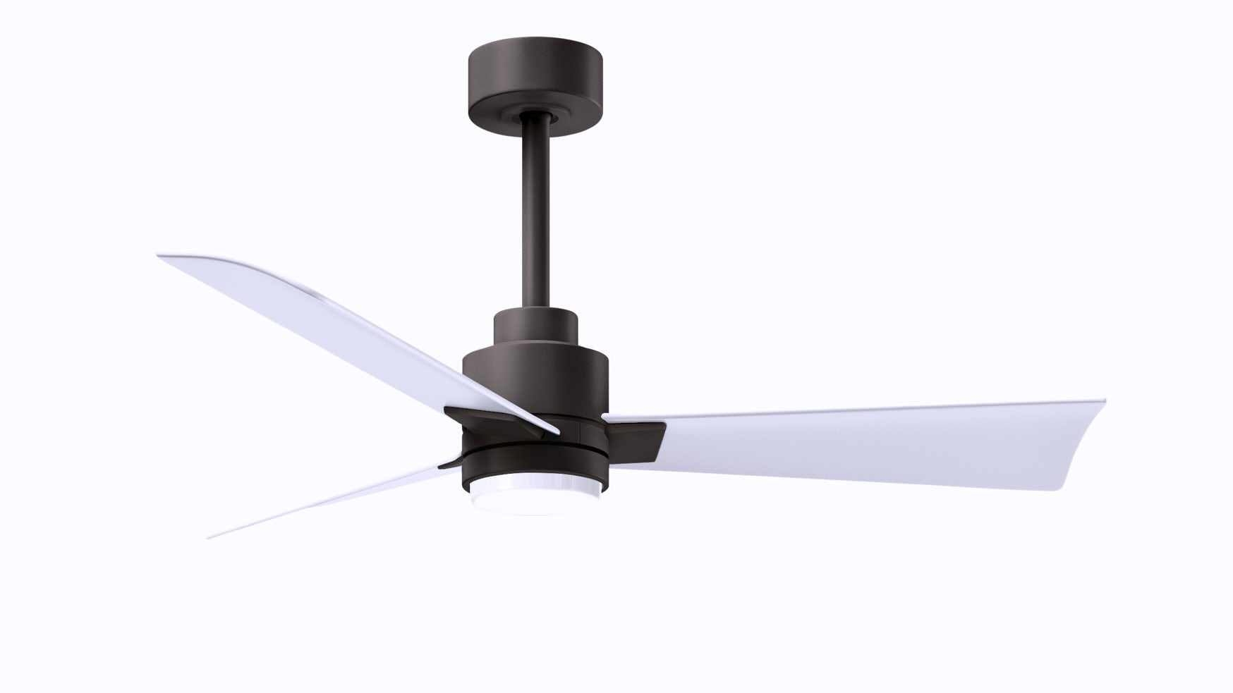 Alessandra-LK ceiling fan in textured bronze finish with 42
