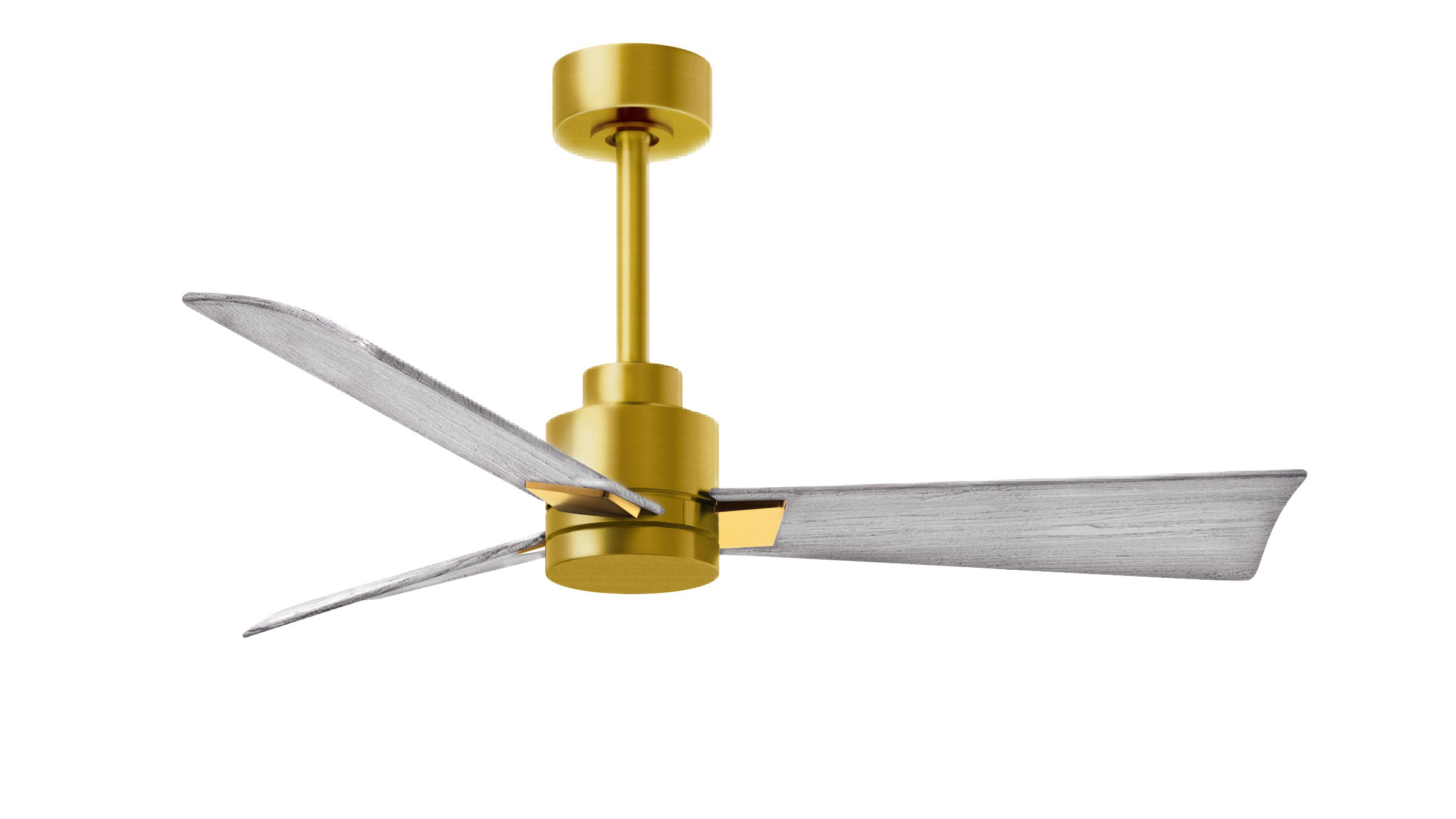 Alessandra ceiling fan in brushed brass finish with 42