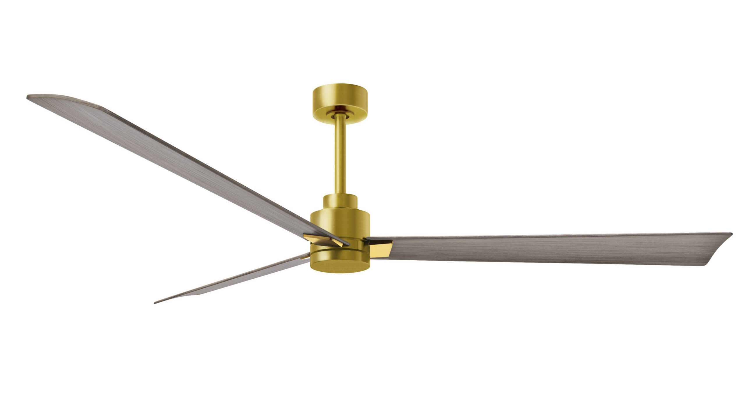 Alessandra ceiling fan in brushed brass finish with 72