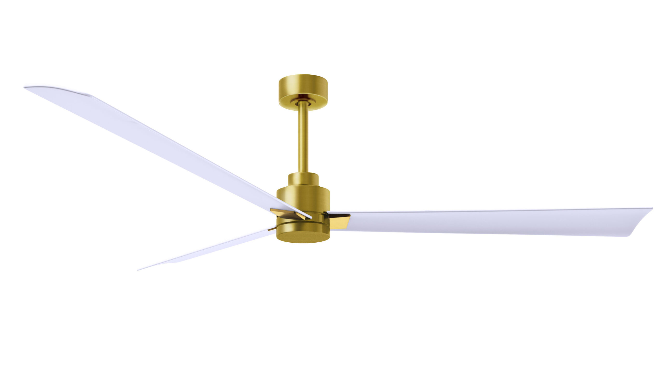 Alessandra ceiling fan in brushed brass finish with 72