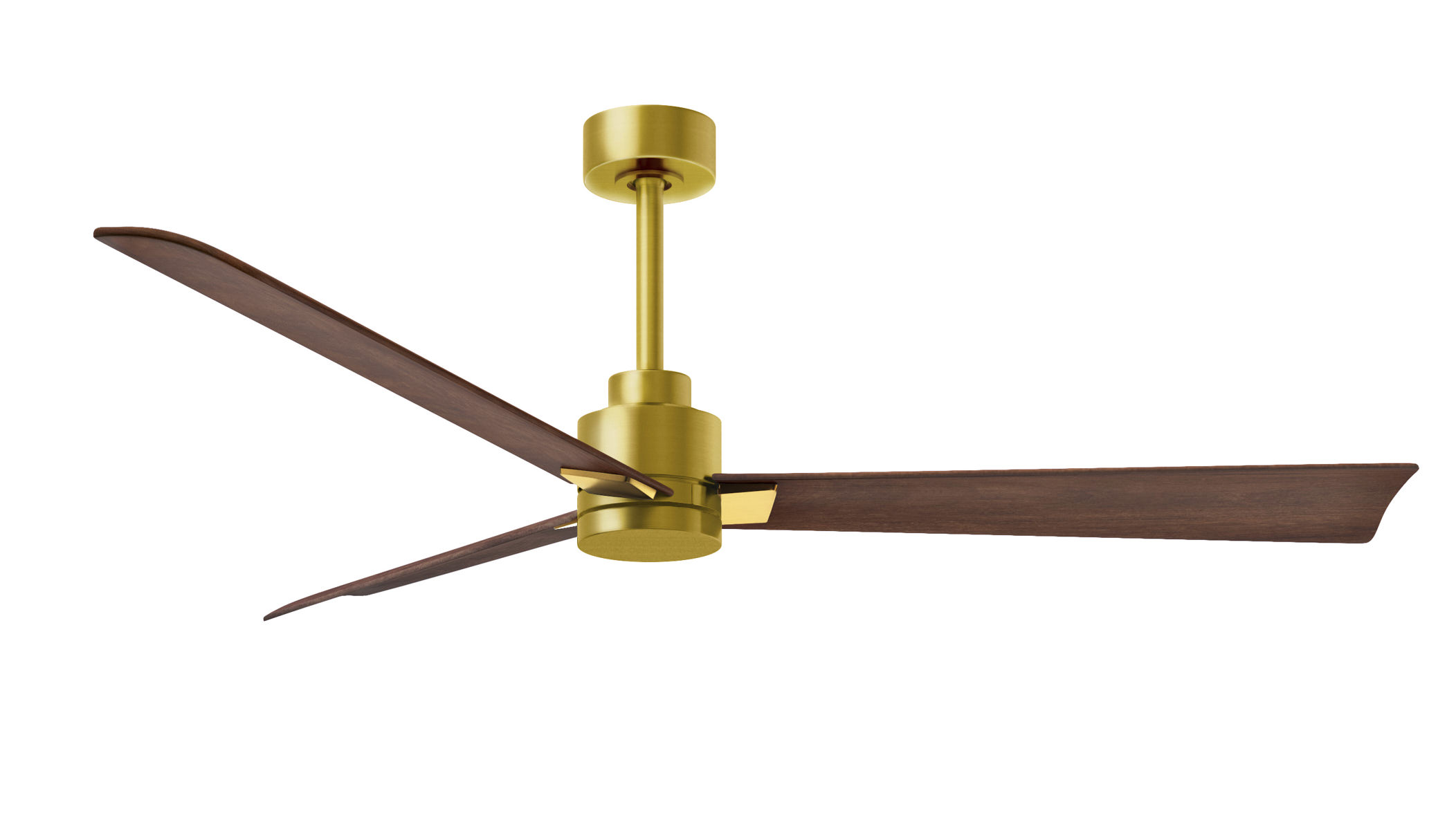 Alessandra ceiling fan in brushed brass finish with 56
