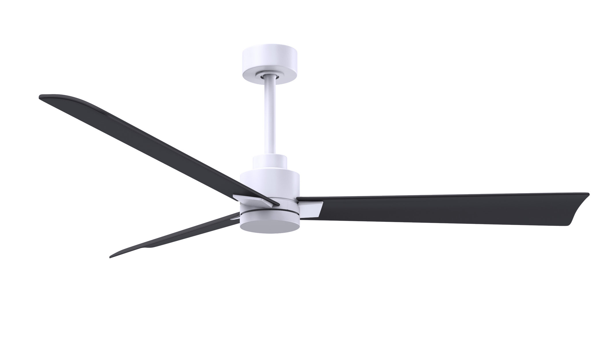 Alessandra ceiling fan in matte white finish with 56