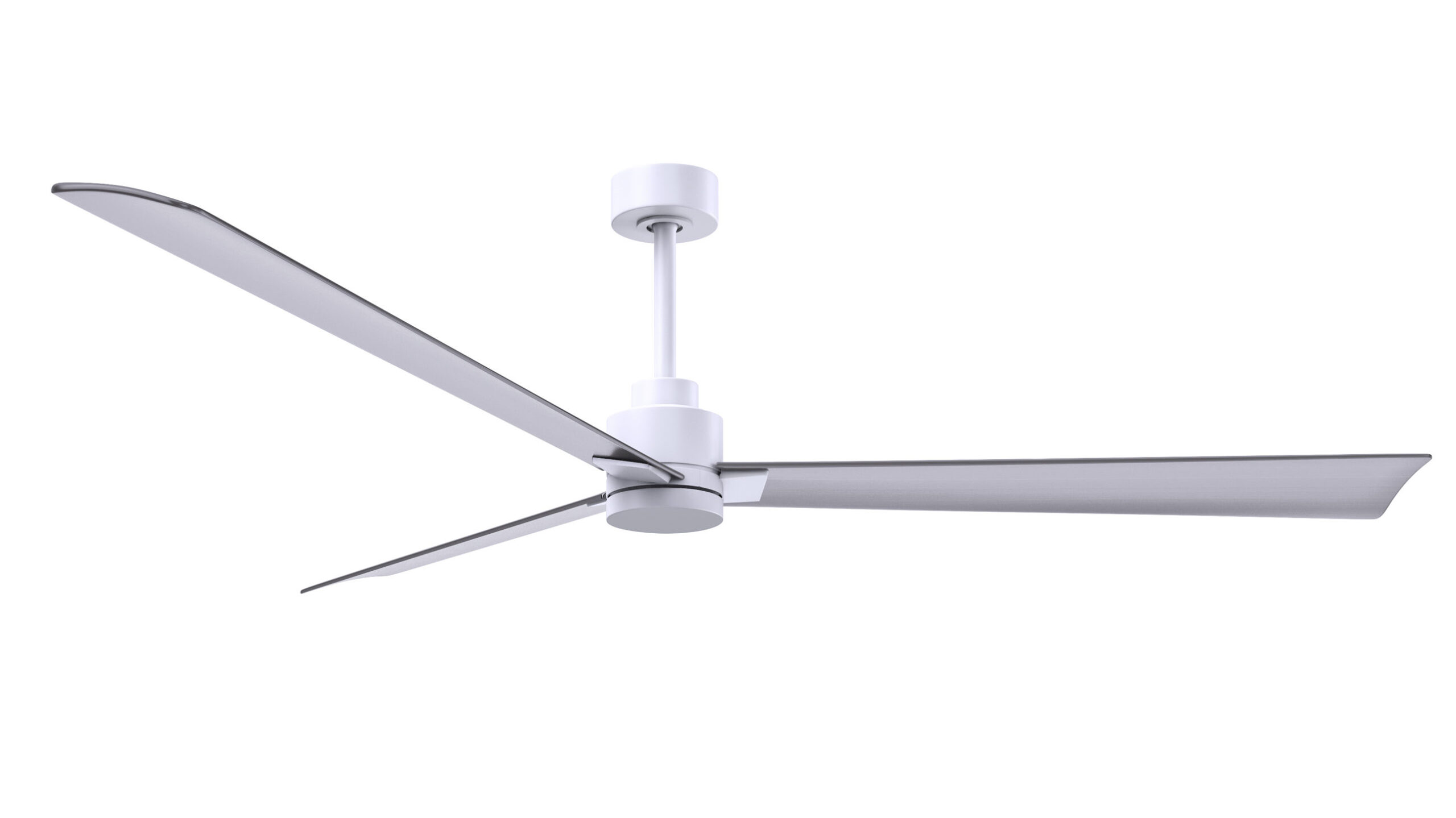 Alessandra ceiling fan in matte white finish with 72