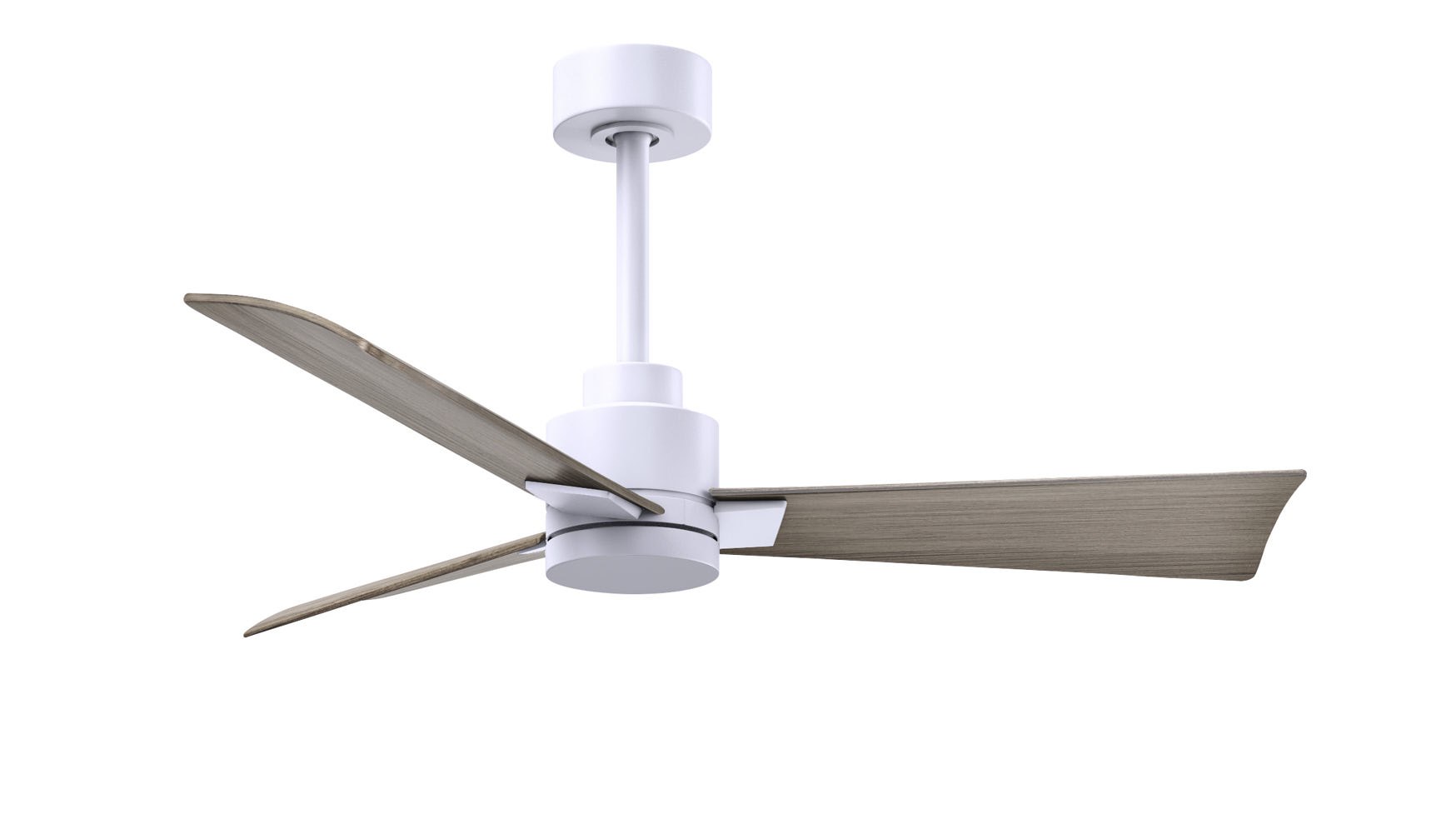 Alessandra ceiling fan in matte white finish with 42