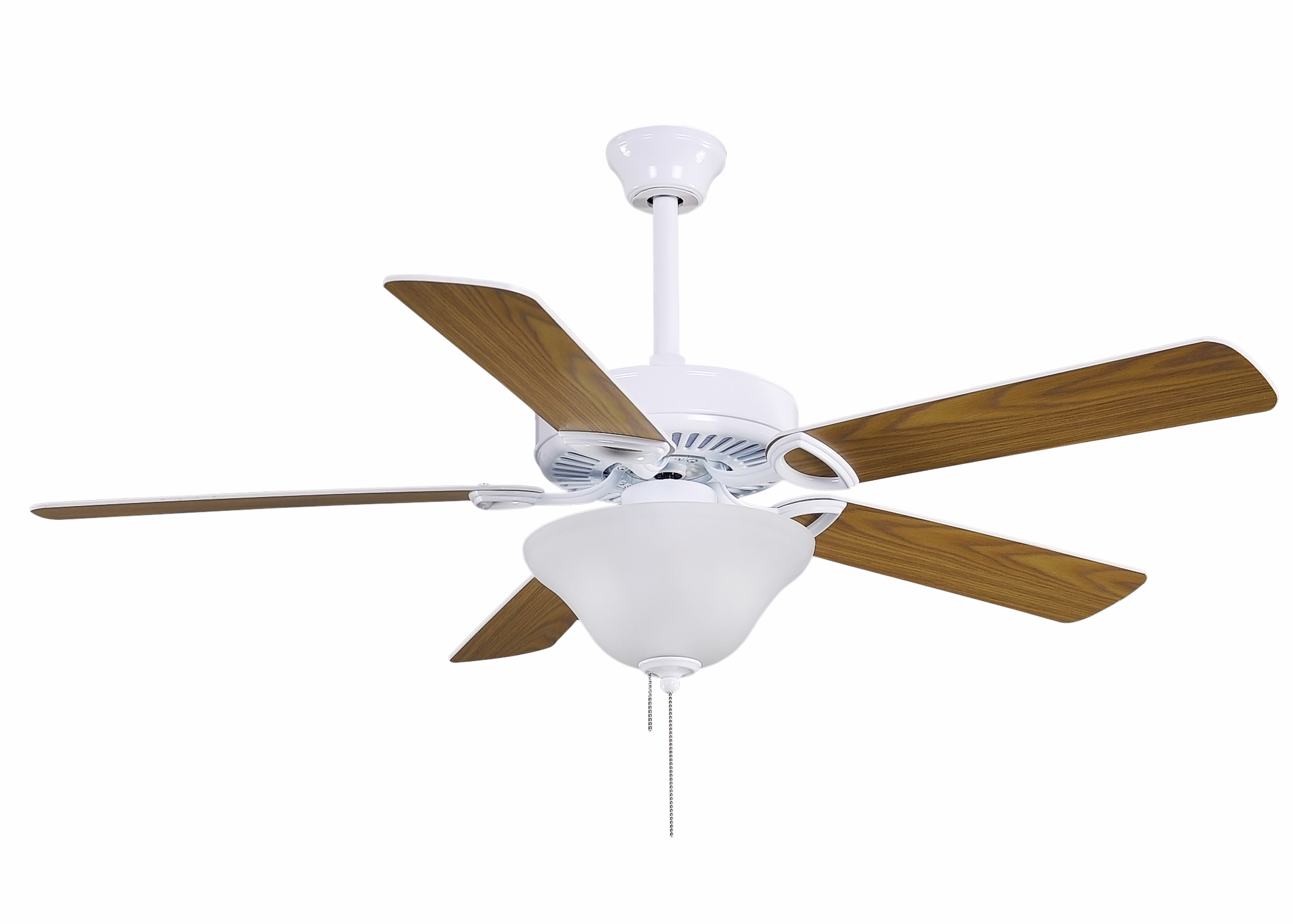 America 3-Speed Ceiling Fan with Light Kit in White Finish