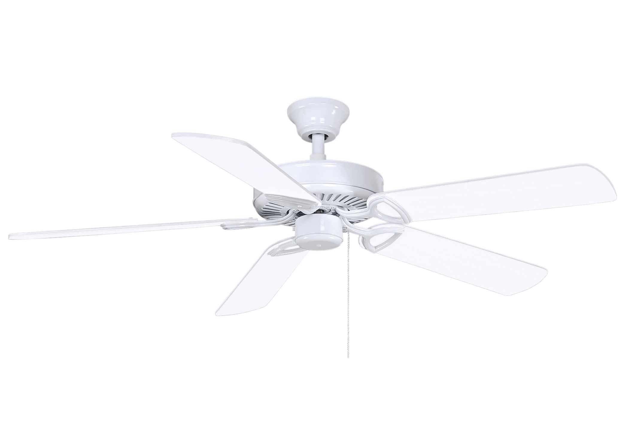 America 3-Speed Ceiling Fan in Gloss White Finish with 52