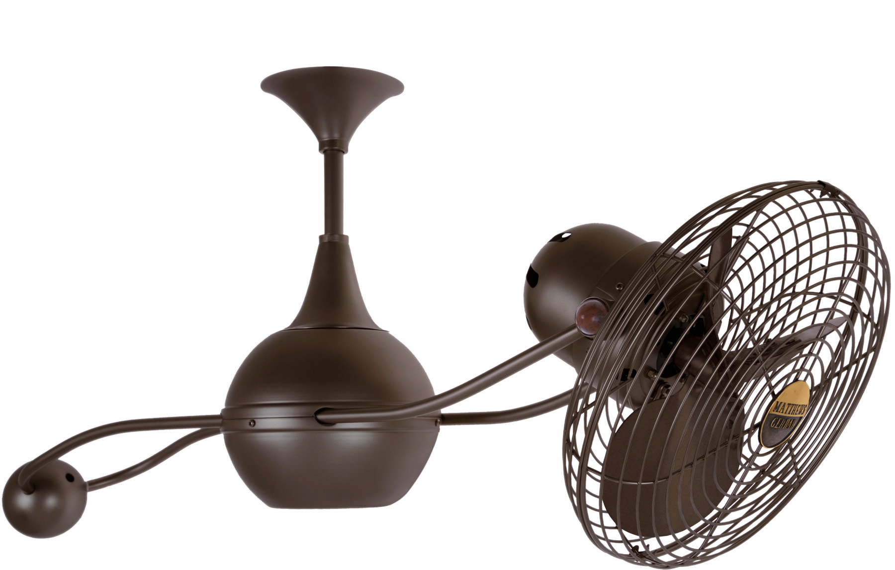 Brisa 2000 ceiling fan in Bronzette finish with Metal Blades mad